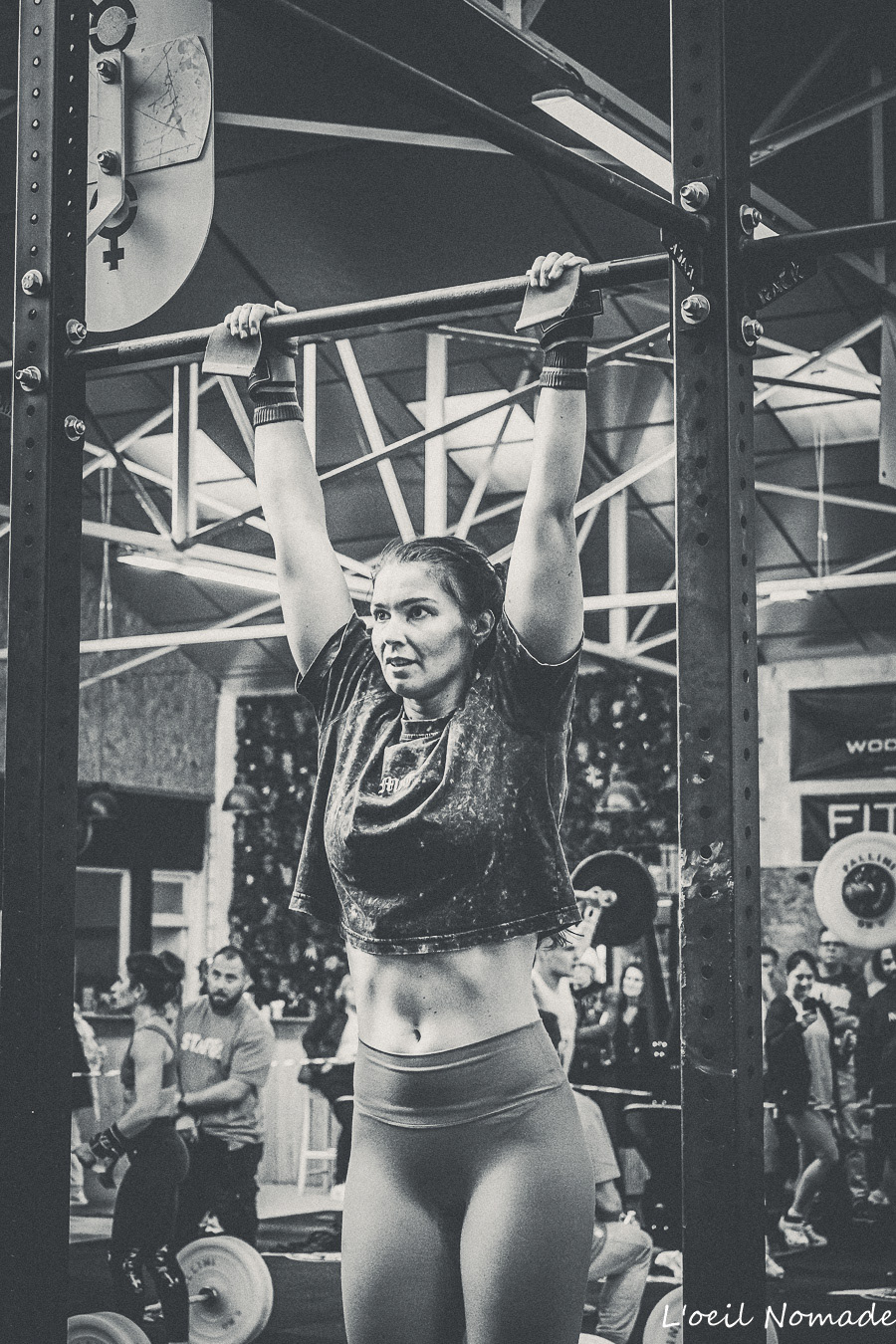 Athlète en plein effort pendant le F**k Cancer Contest au Havre