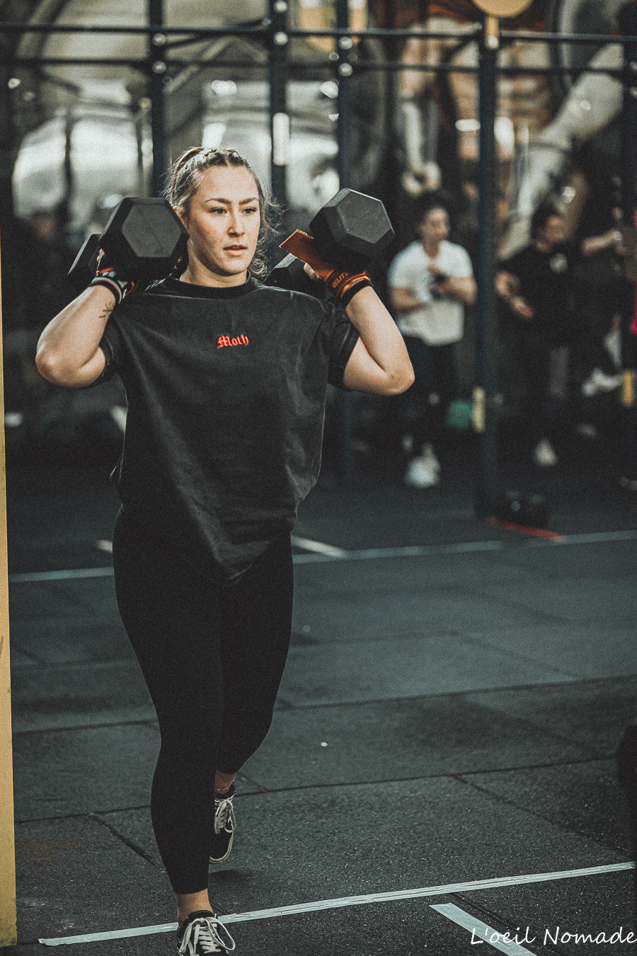 Athlète en plein effort pendant le F**k Cancer Contest au Havre