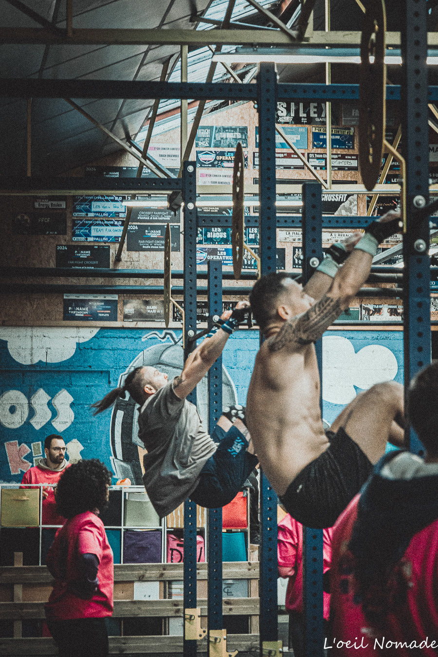 Athlète en plein effort pendant le F**k Cancer Contest au Havre
