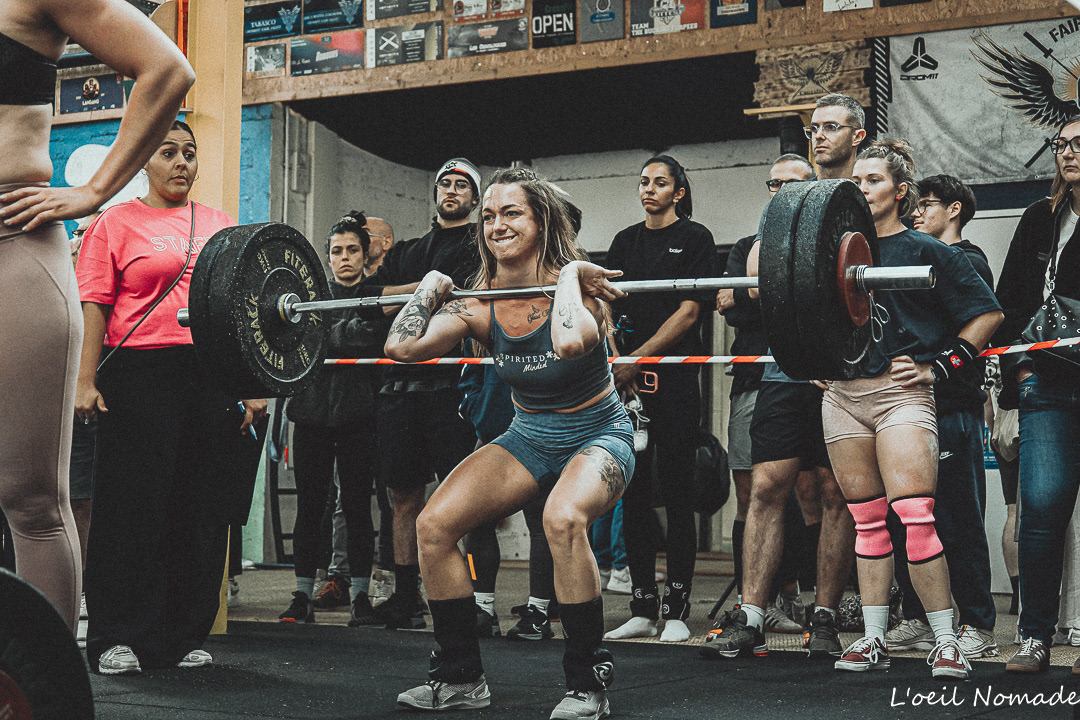 Athlète en plein effort pendant le F**k Cancer Contest au Havre