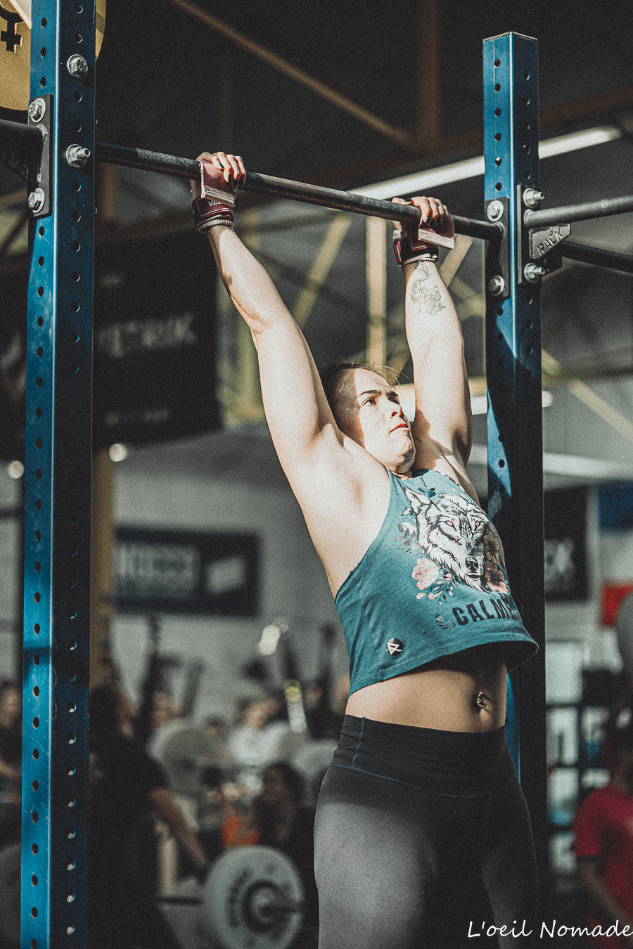 Athlète en plein effort pendant le F**k Cancer Contest au Havre