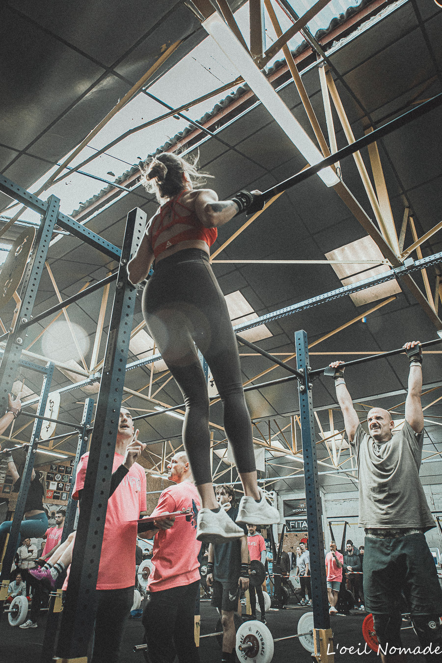 Athlète en plein effort pendant le F**k Cancer Contest au Havre