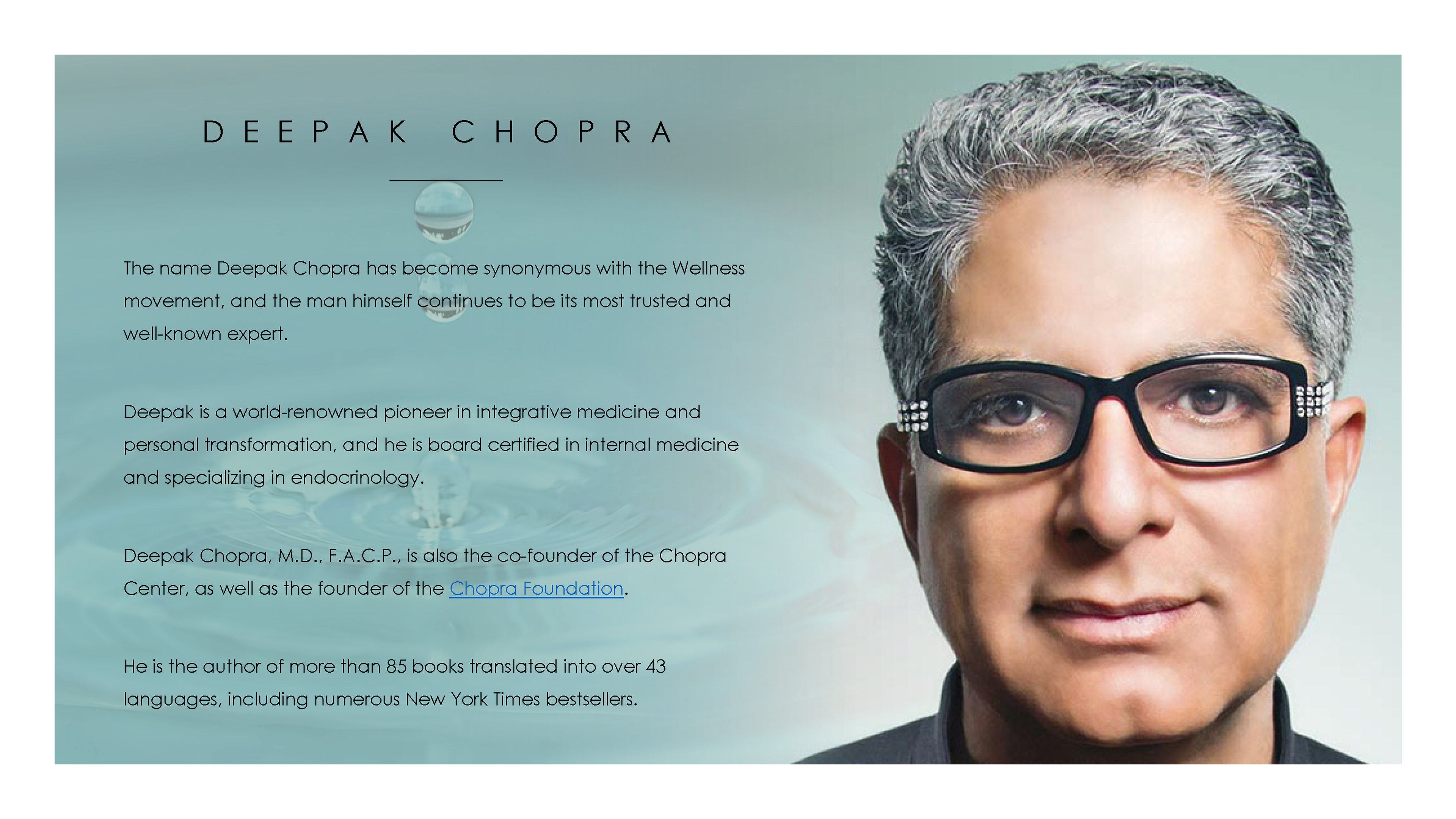 Ticketmaster - Deepak Chopra, MD