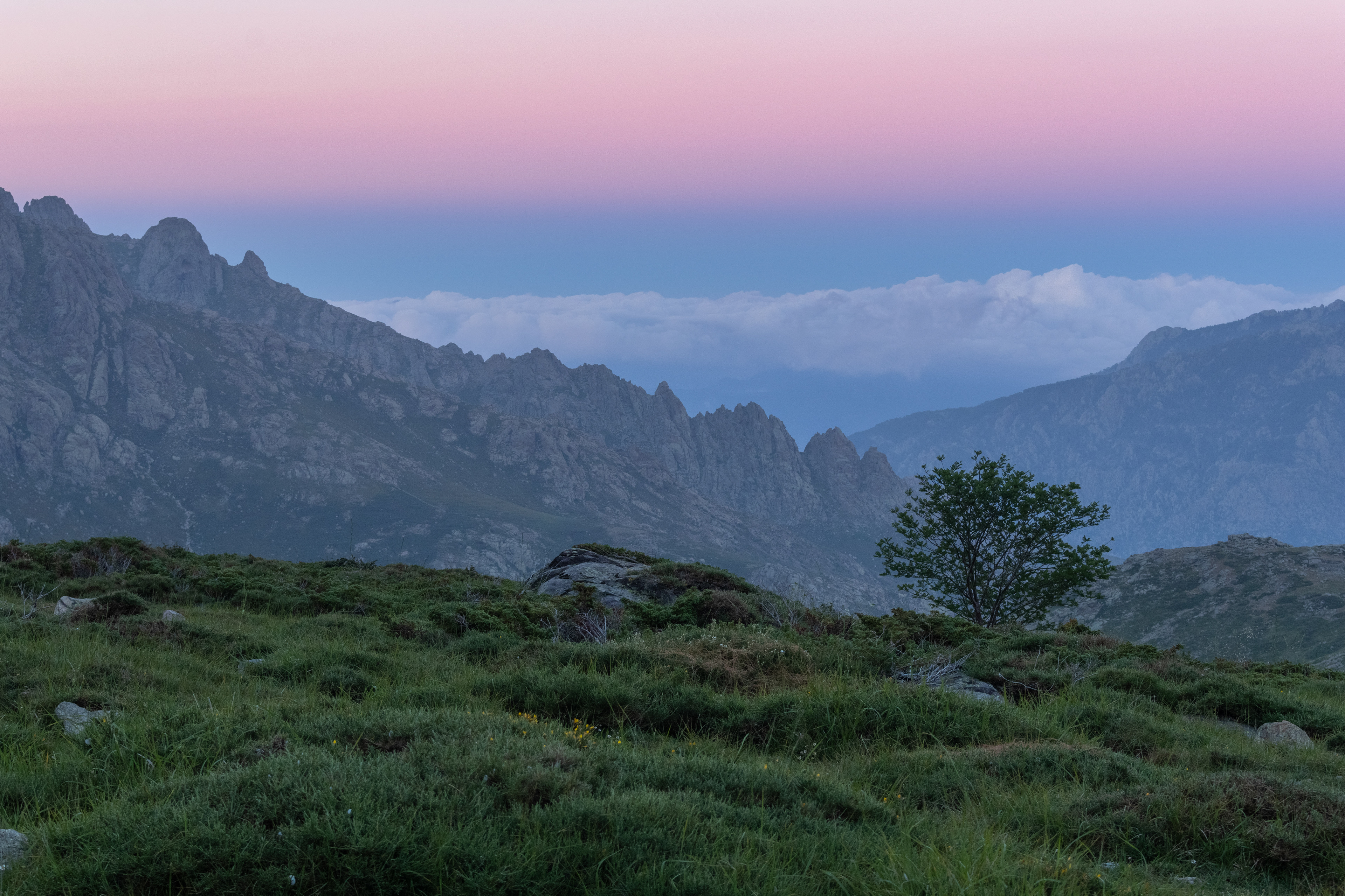 Západ slunce, korsika