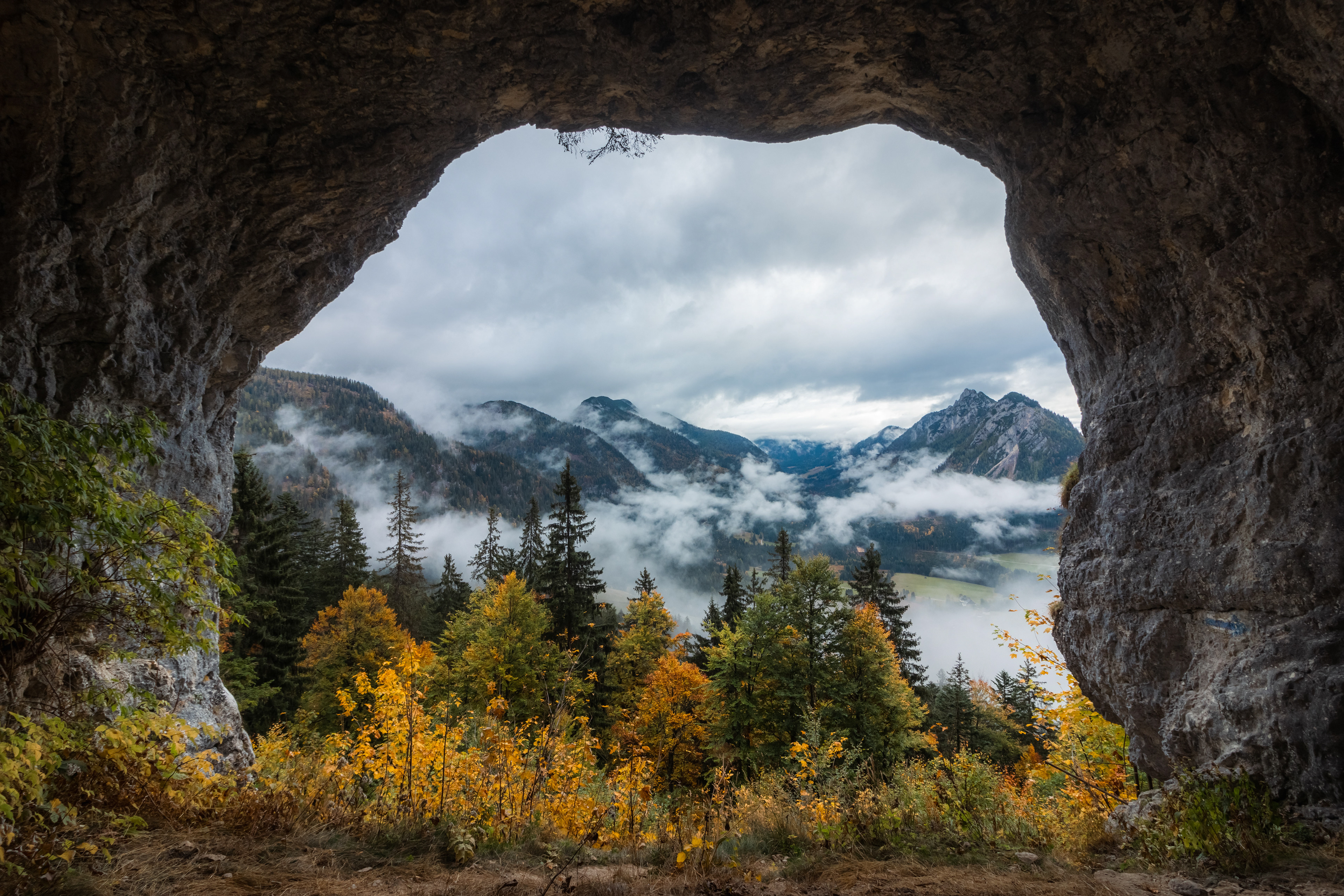 Lieglloch v listopadu, Tauplitz