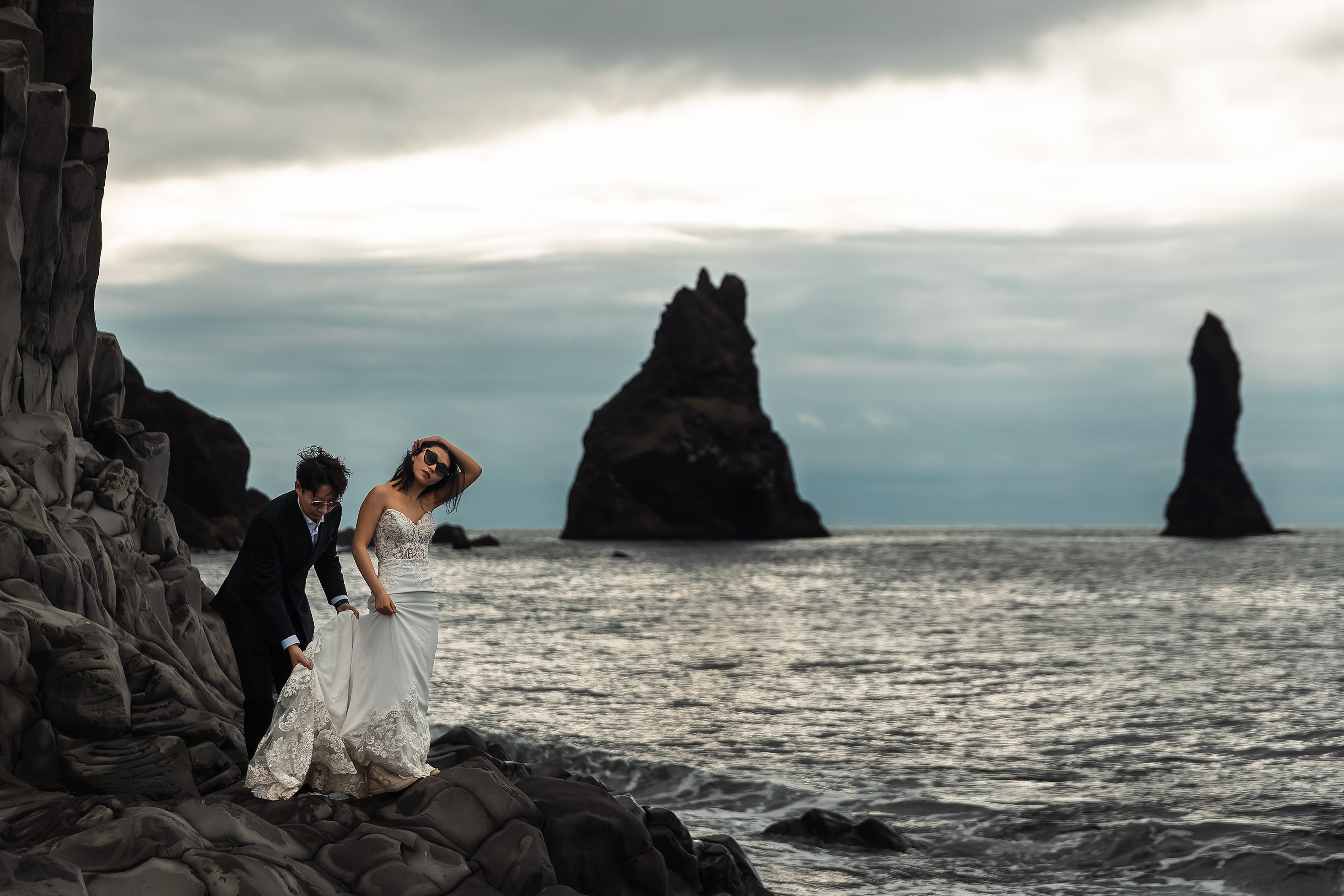 Svatba, pláž Reynisfjara
