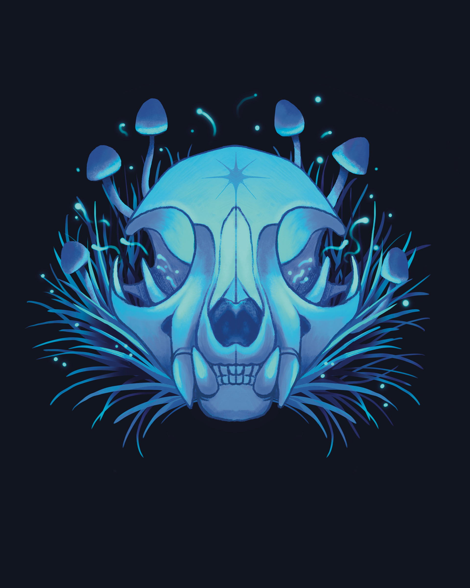 Cat Skull Print