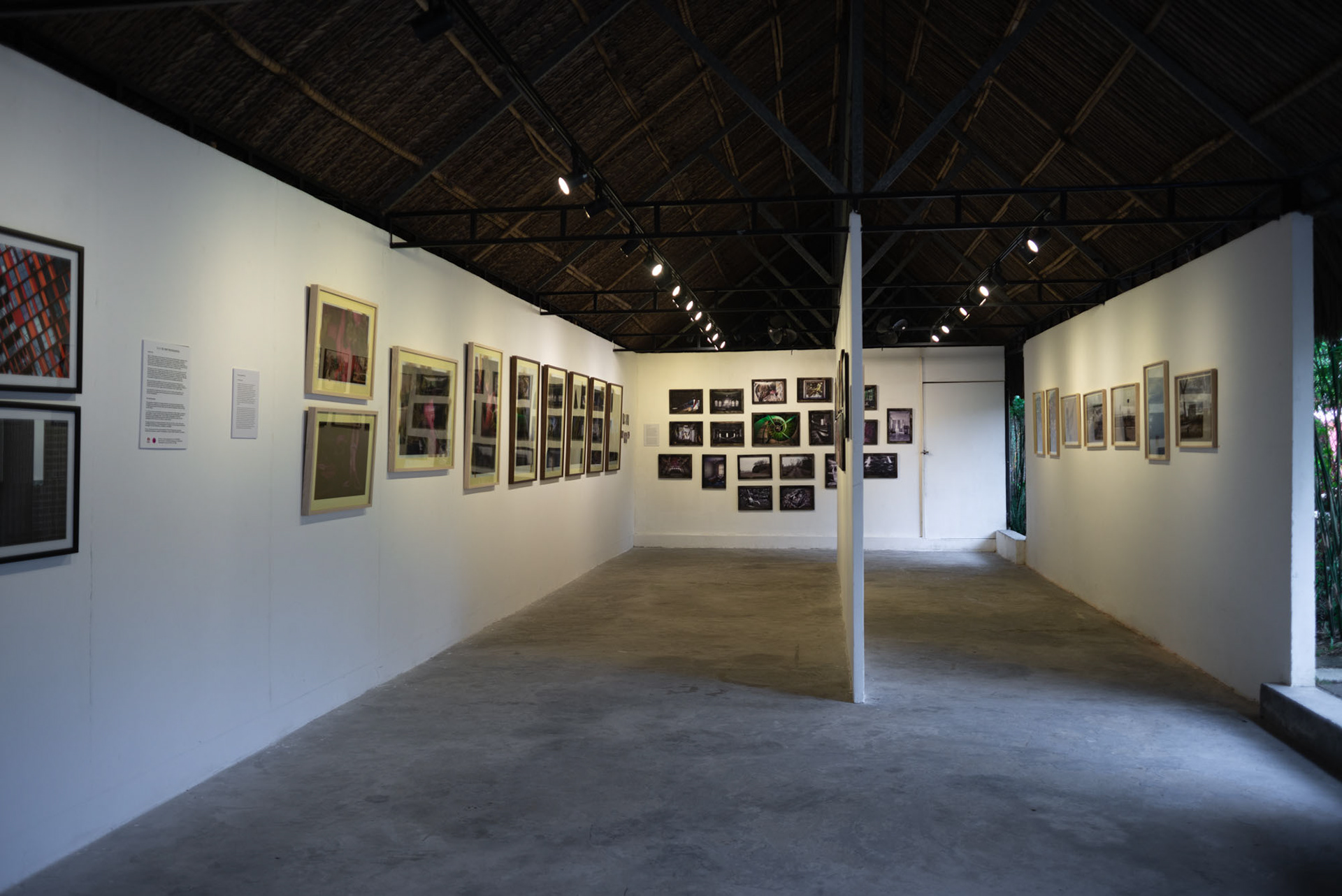 The exhibition gallery room showing several photographs by Tobias Ahlbrecht as well as other artists.