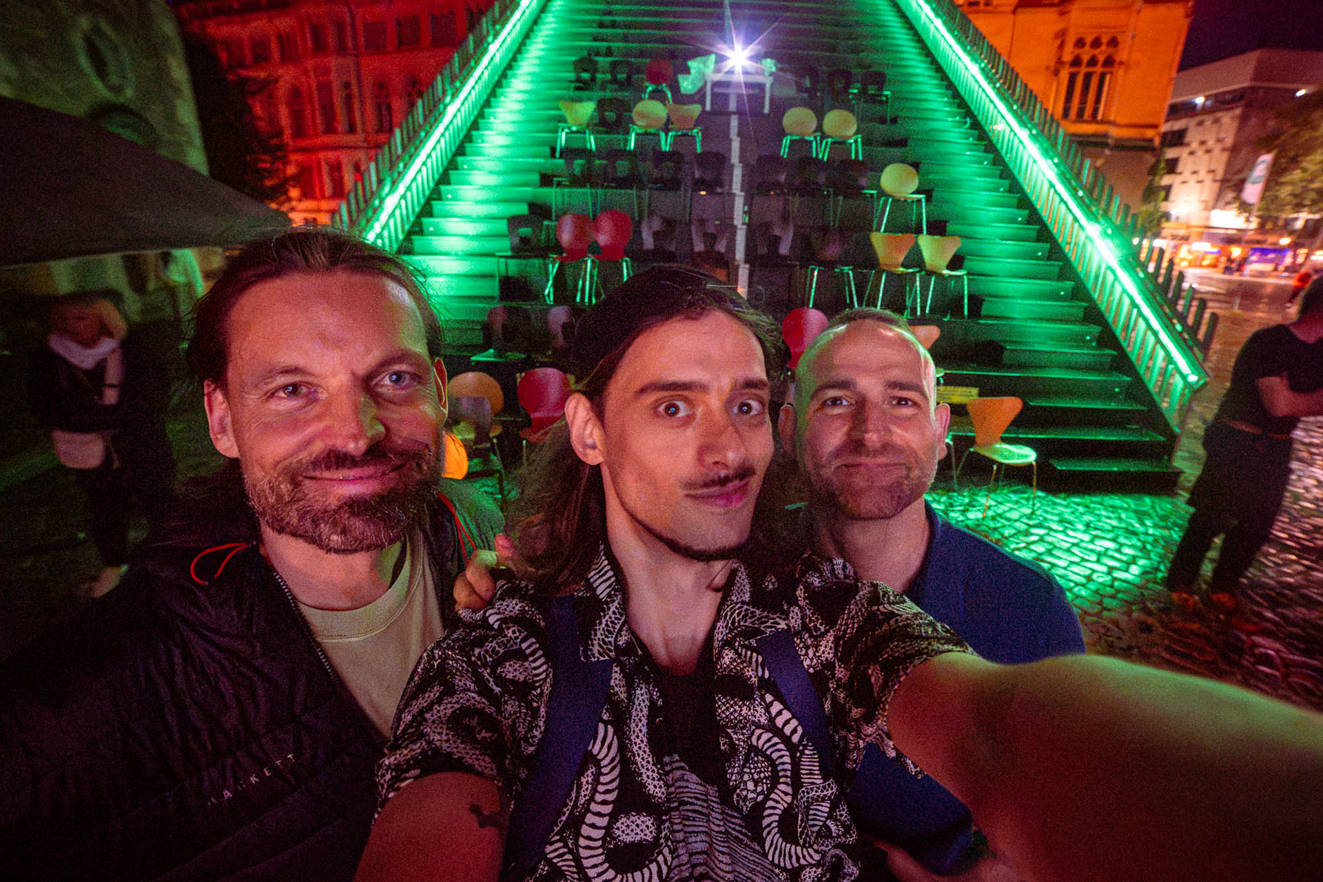 The team of organizers and curators, Tobias Ahlbrecht, SØren Berg and Juan Peñalver Madrid.