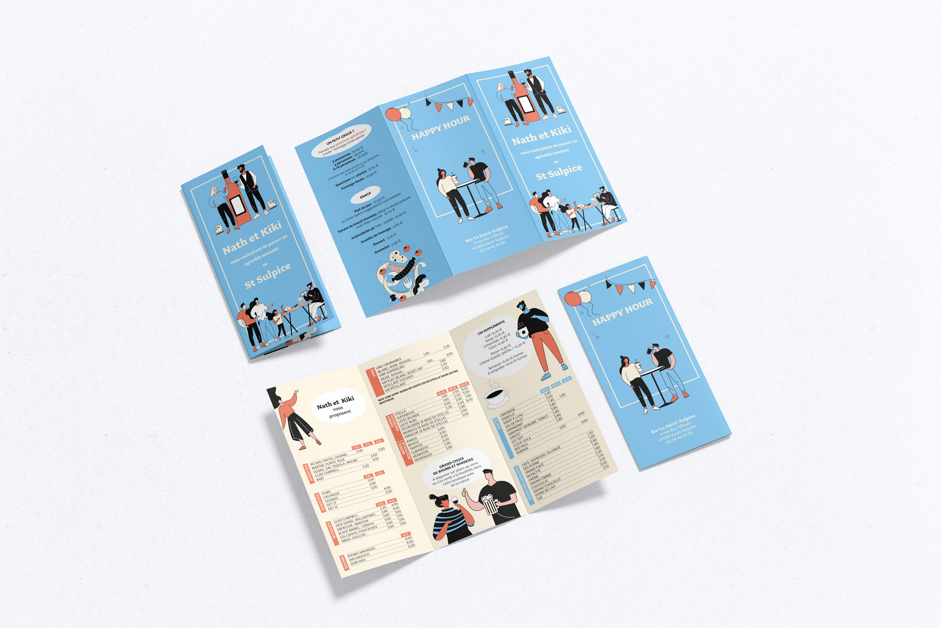 Carte des suggestion Bar Le St-Sulpice