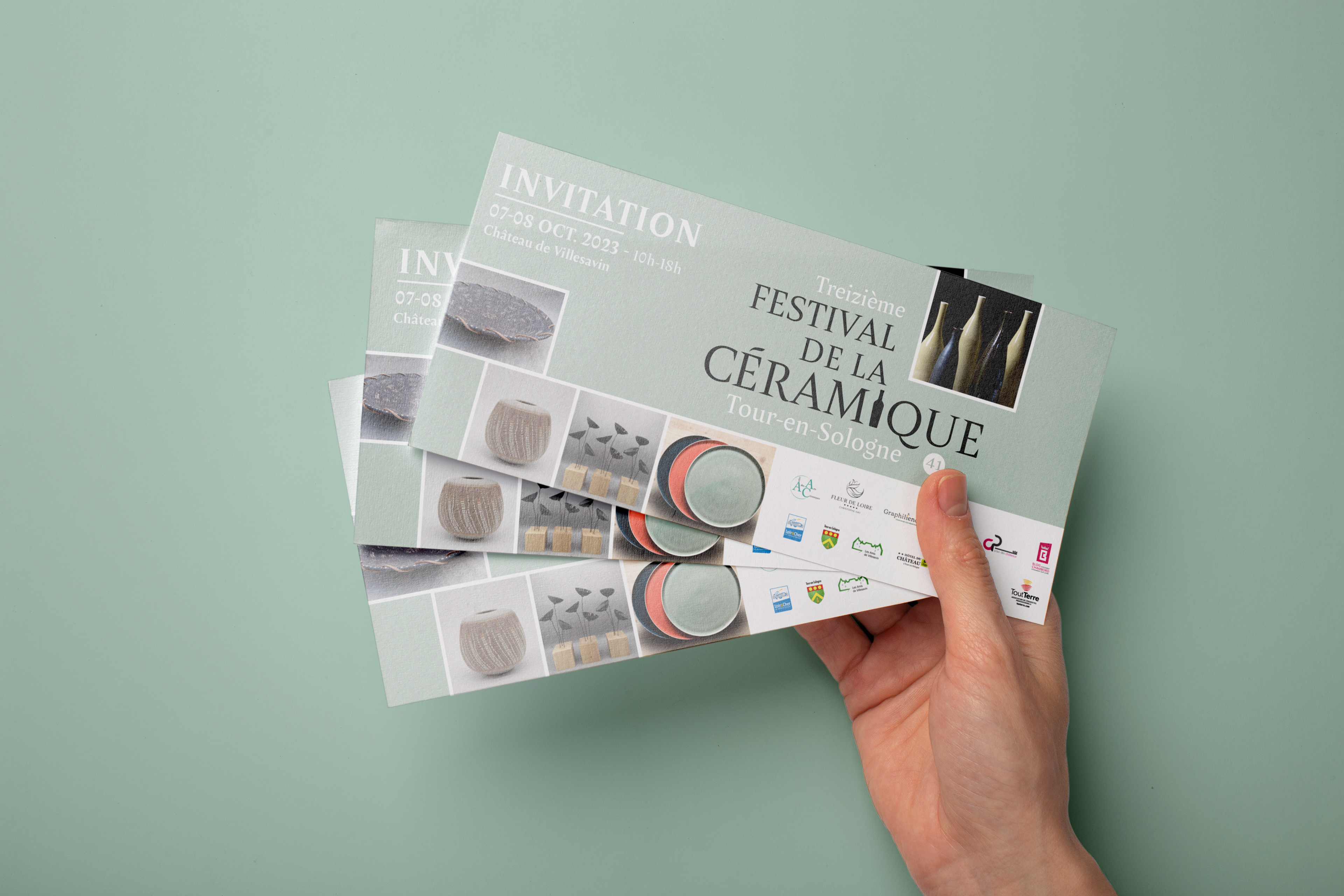 Festival de la Céramique 2023 - Invitations papier + mail