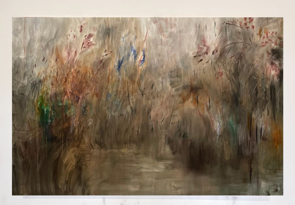 Pedro Diniz Kubitschek - Fragmento maior da margem. 2025. Óleo sobre tela. 100 x  150 x 4  cm. 