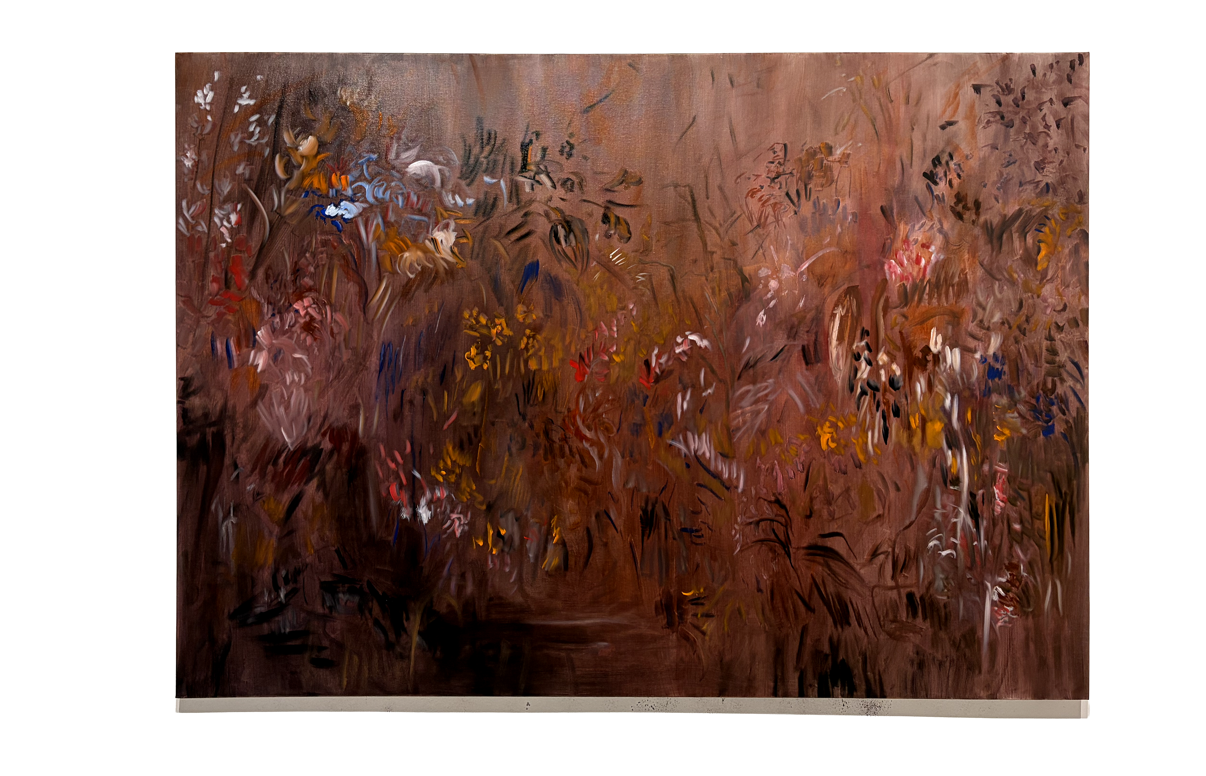 Pedro Diniz Kubitschek - Chovia muito no rio. 2025. Óleo sobre tela. 100 x  140  x 4  cm. 