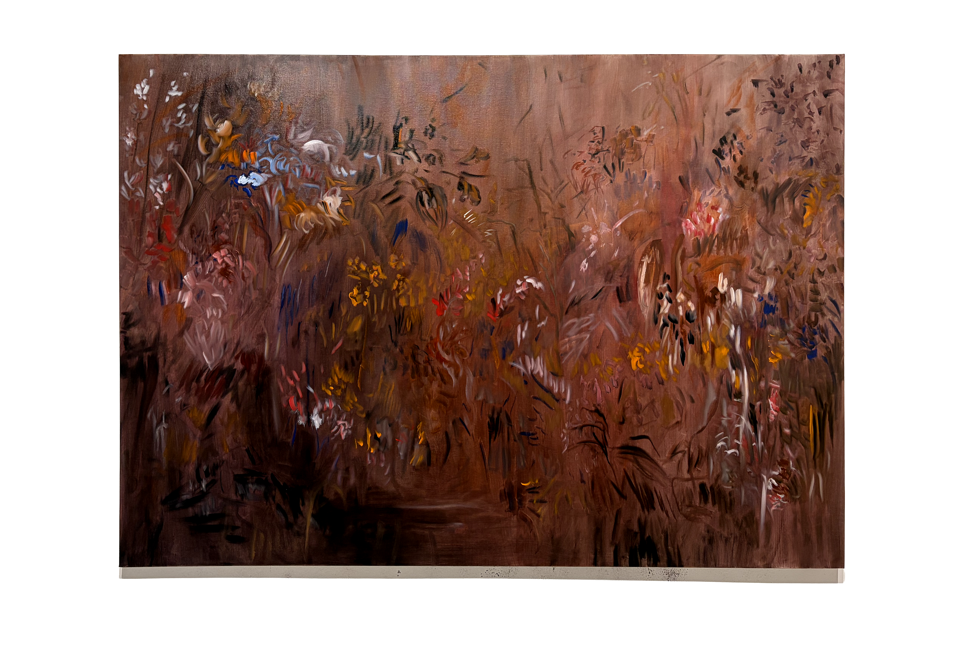 Pedro Diniz Kubitschek - Chovia muito no rio. 2025. Óleo sobre tela. 100 x  140  x 4  cm. 