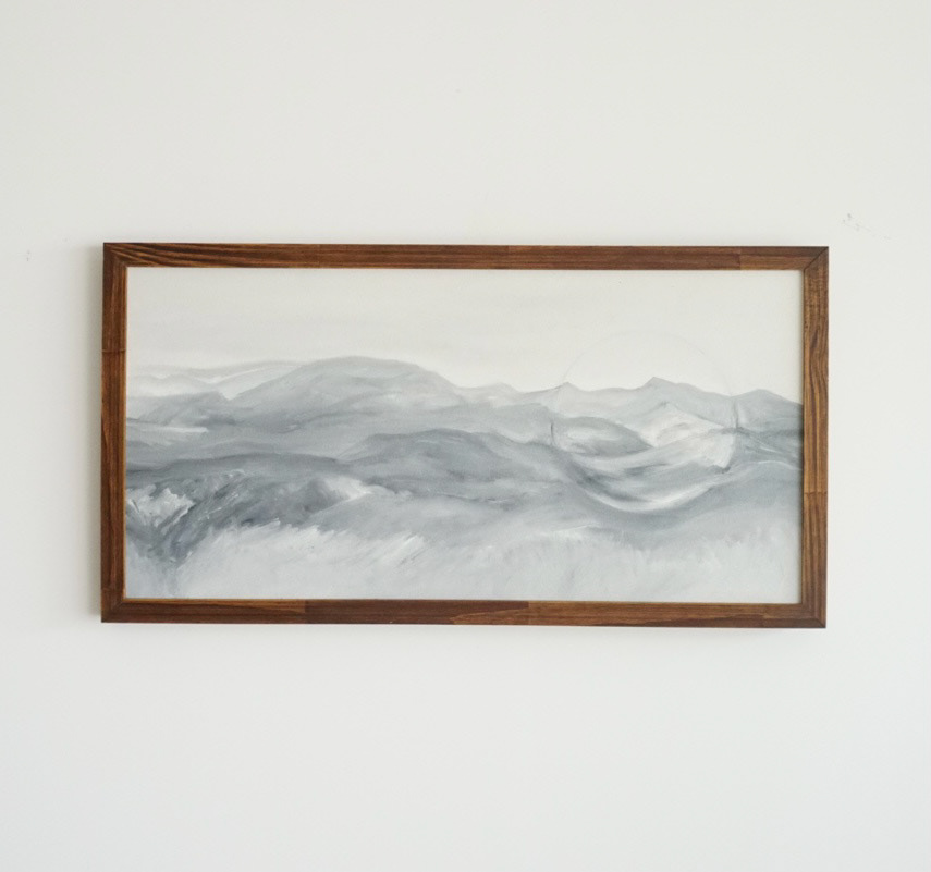 Pedro Diniz Kubitschek - Mata do jambreiro [da série IN SITU]. 2019. Óleo sobre tela.  70 x 30 cm.