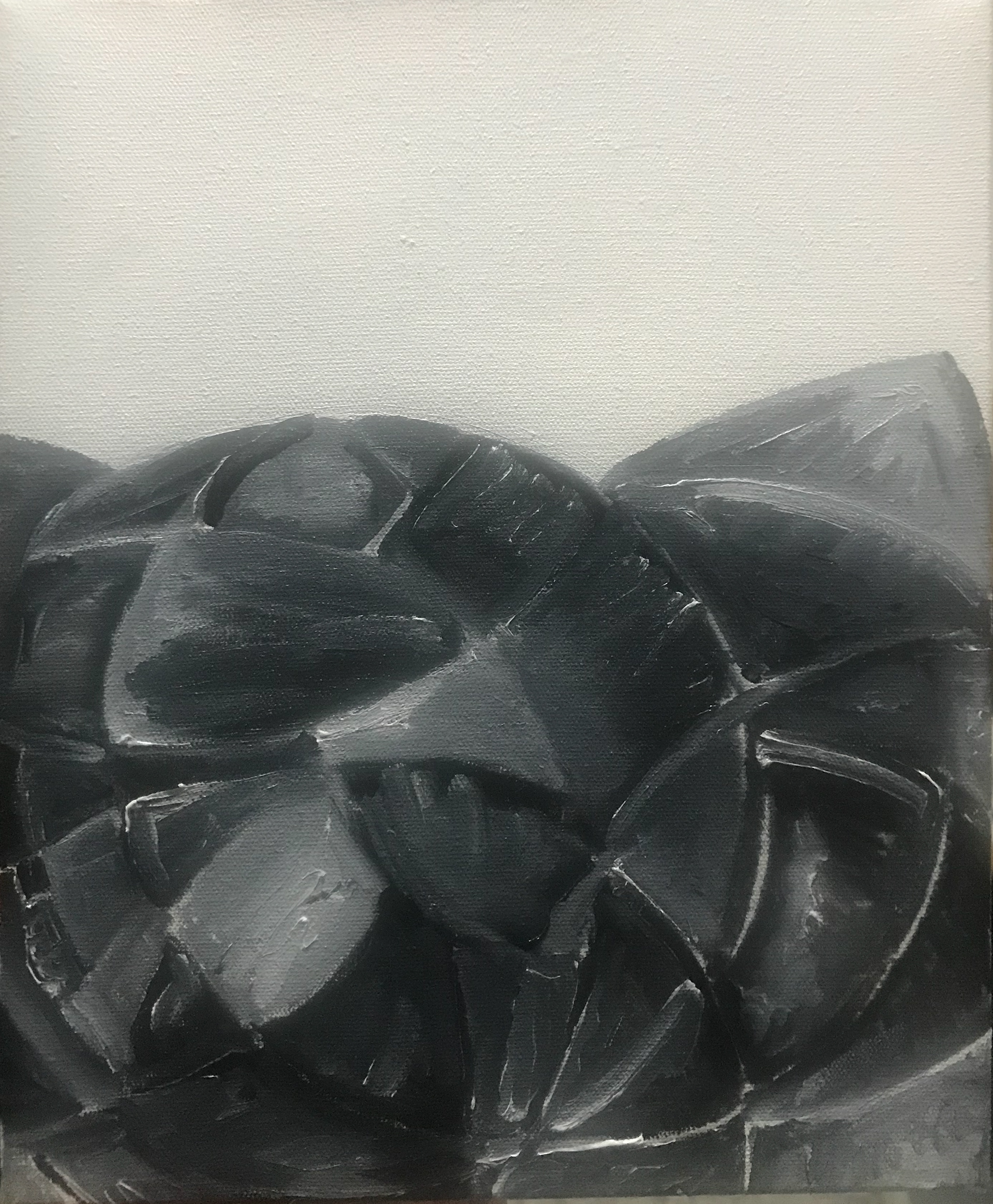 Pedro Diniz Kubitschek Diamond I[da série TRIBOS]. 2019. Óleo sobre tela.  24 x 18 cm.
