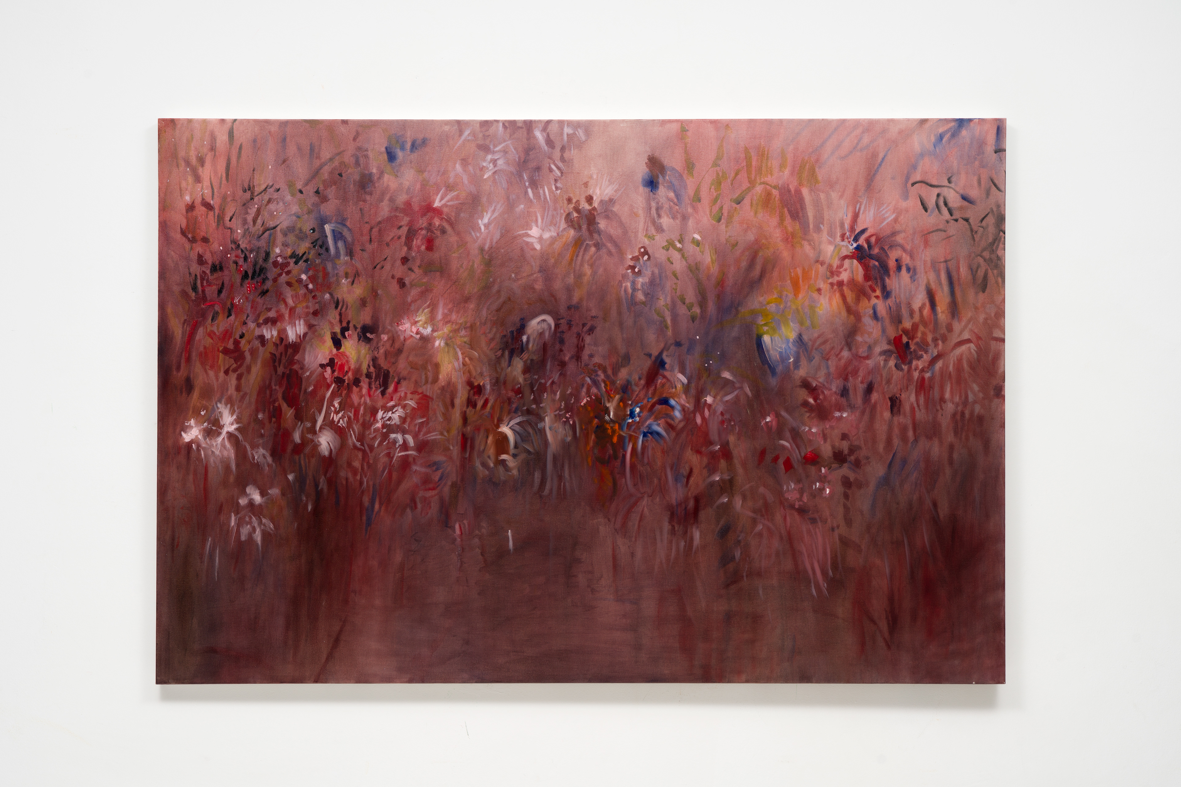 Pedro Diniz Kubitschek - Chovia muito no rio. 2025. Óleo sobre tela. 100 x  140  x 4  cm. 