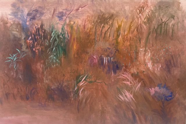 Pedro Diniz Kubitschek - Pelos caminhos de um rio II. 2024. Óleo sobre tela. 40 x 60 x 2 cm.