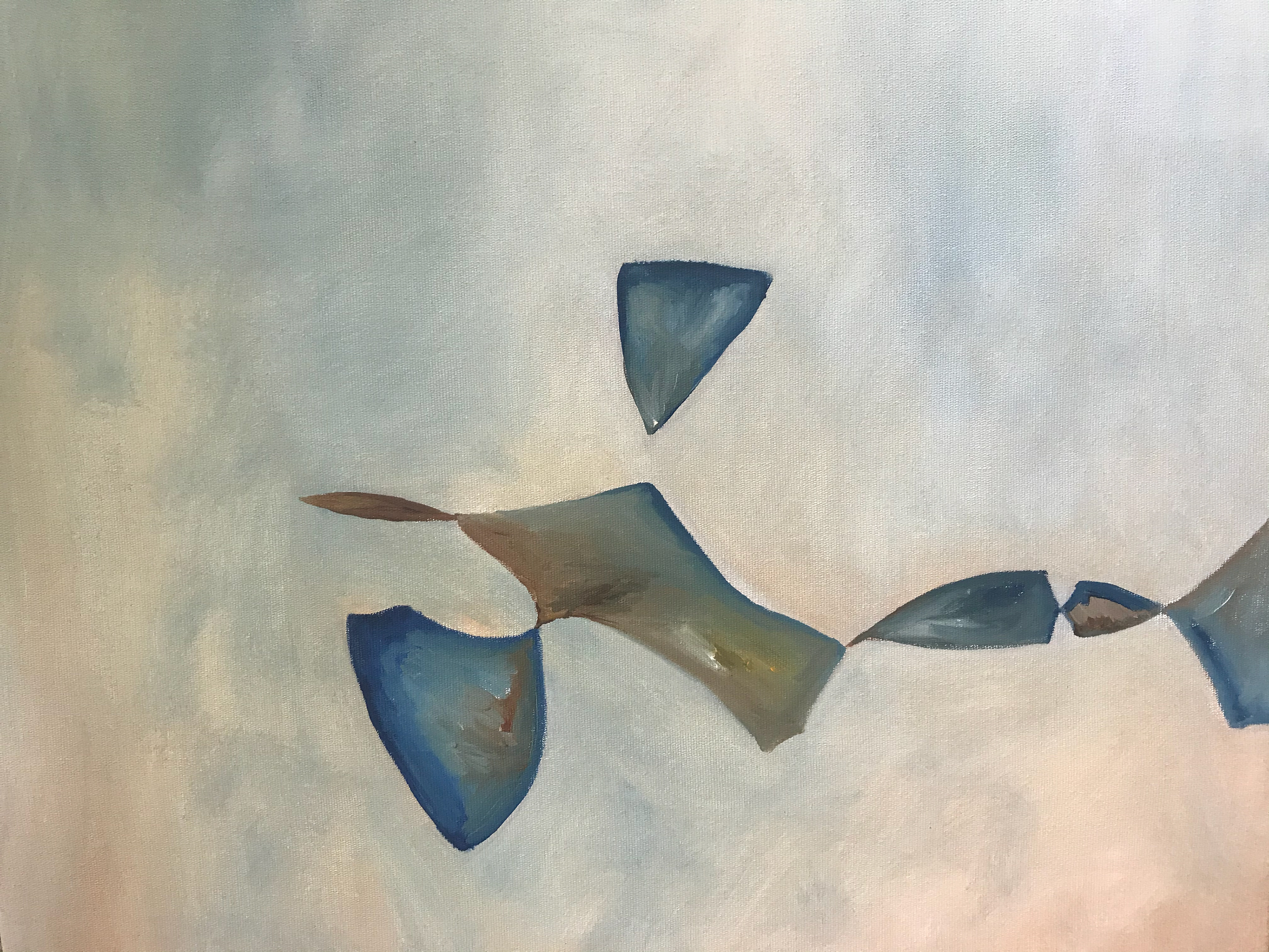 Pedro Diniz Kubitschek Islands I [da série TRIBOS]. 2020. Óleo sobre tela.  60 x 50 cm.