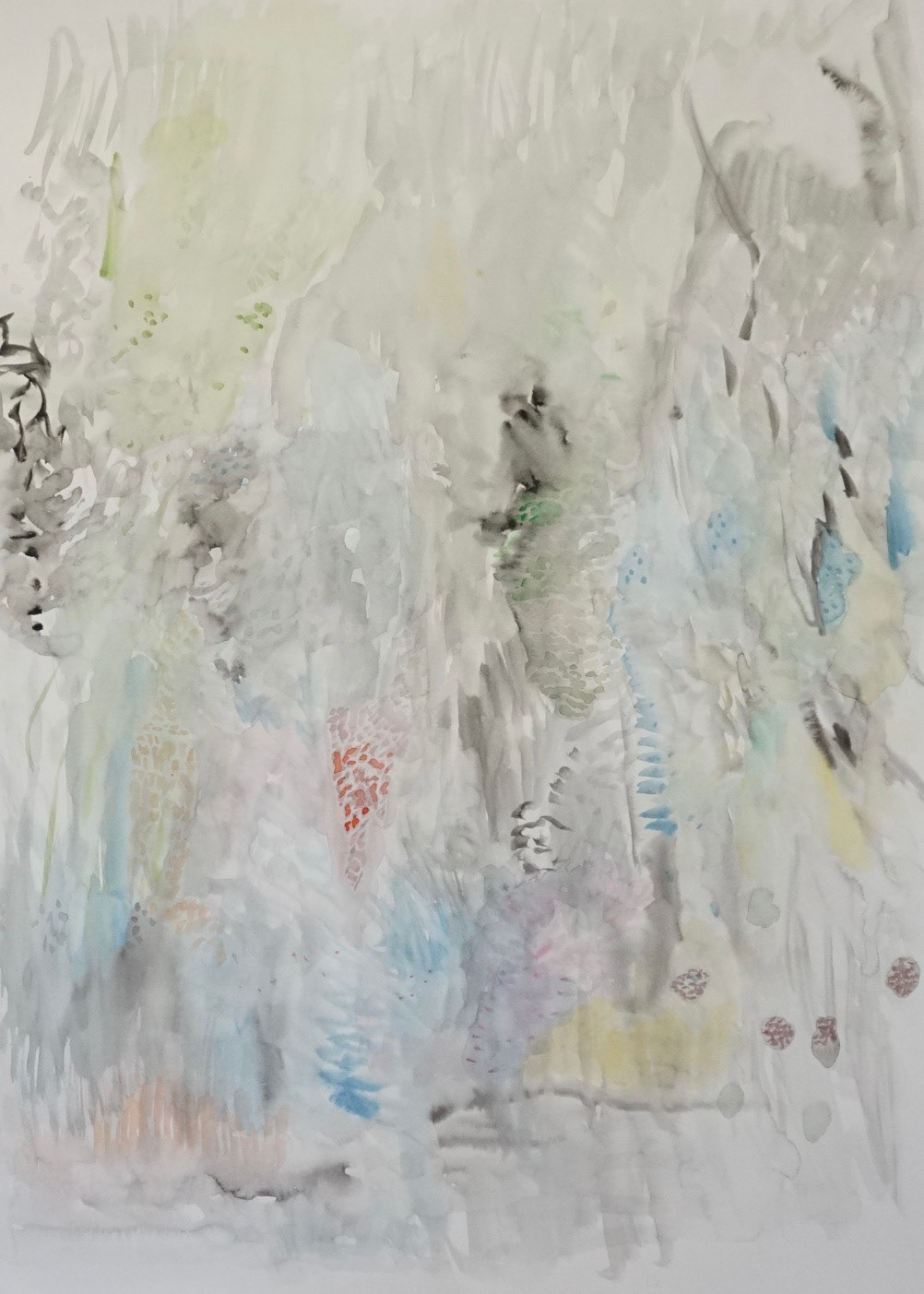 Pedro Diniz Kubitschek  Rios II [da série Organich].  2042.  Aquarela sobre papel Hahnemuehle  100%algodão 300g satiné  106 x 78 x 0,1 cm. 