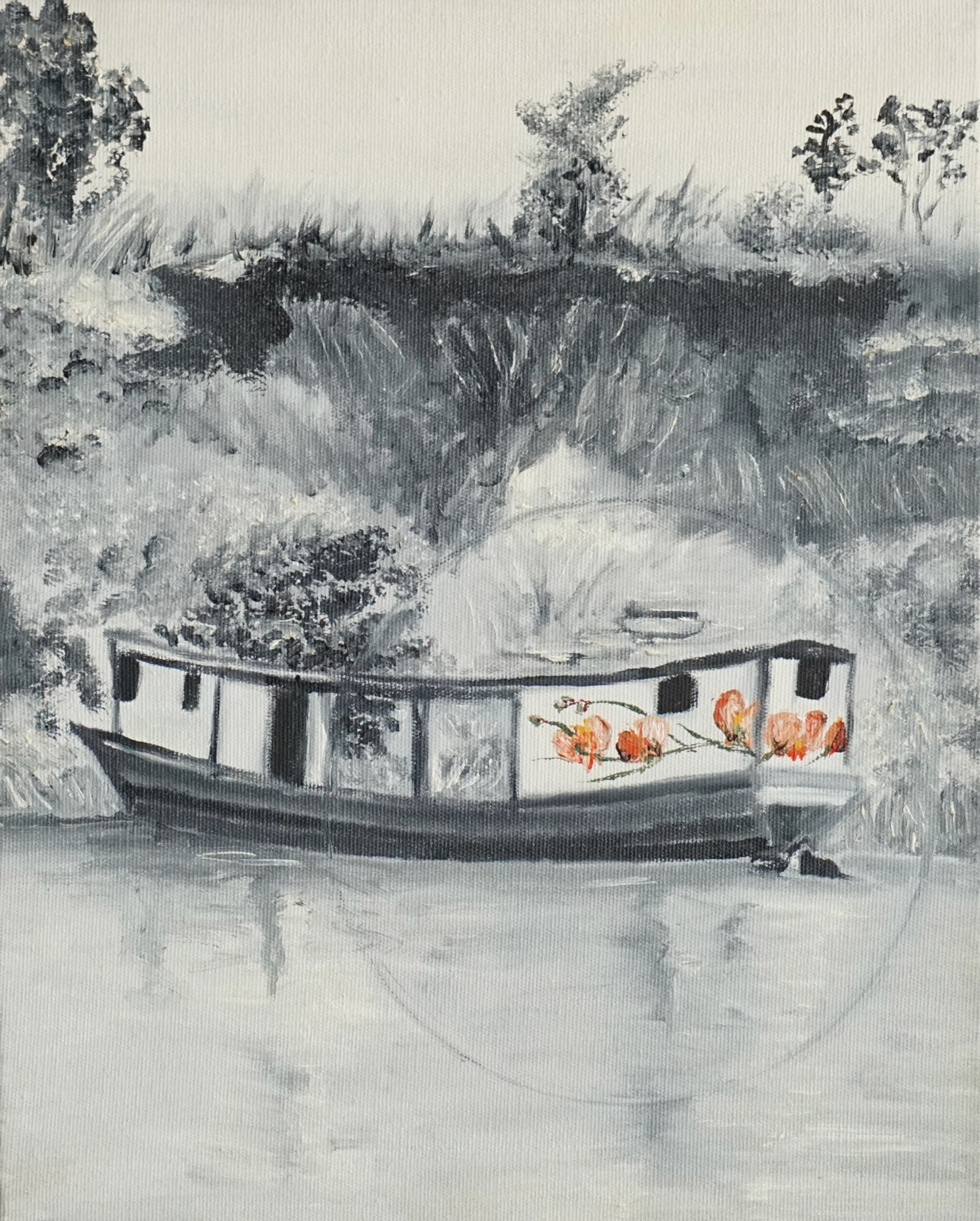 Pedro Diniz Kubitschek - Fofabarranco do Rio São francisco  [da série IN SITU]. 2019. Óleo sobre tela.  30 x 24 cm.