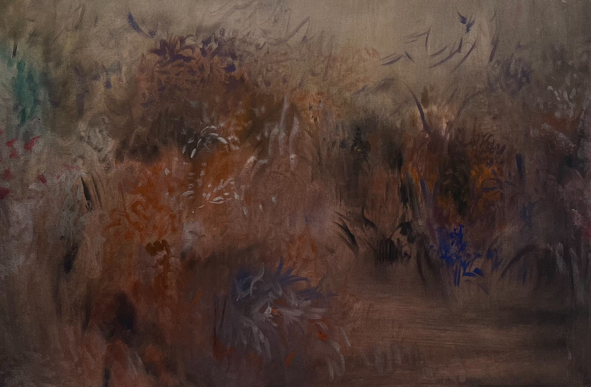 Pedro Diniz Kubitschek - Pelos caminhos de um rio I. 2025. Óleo sobre tela. 40 x 60 x 2 cm.