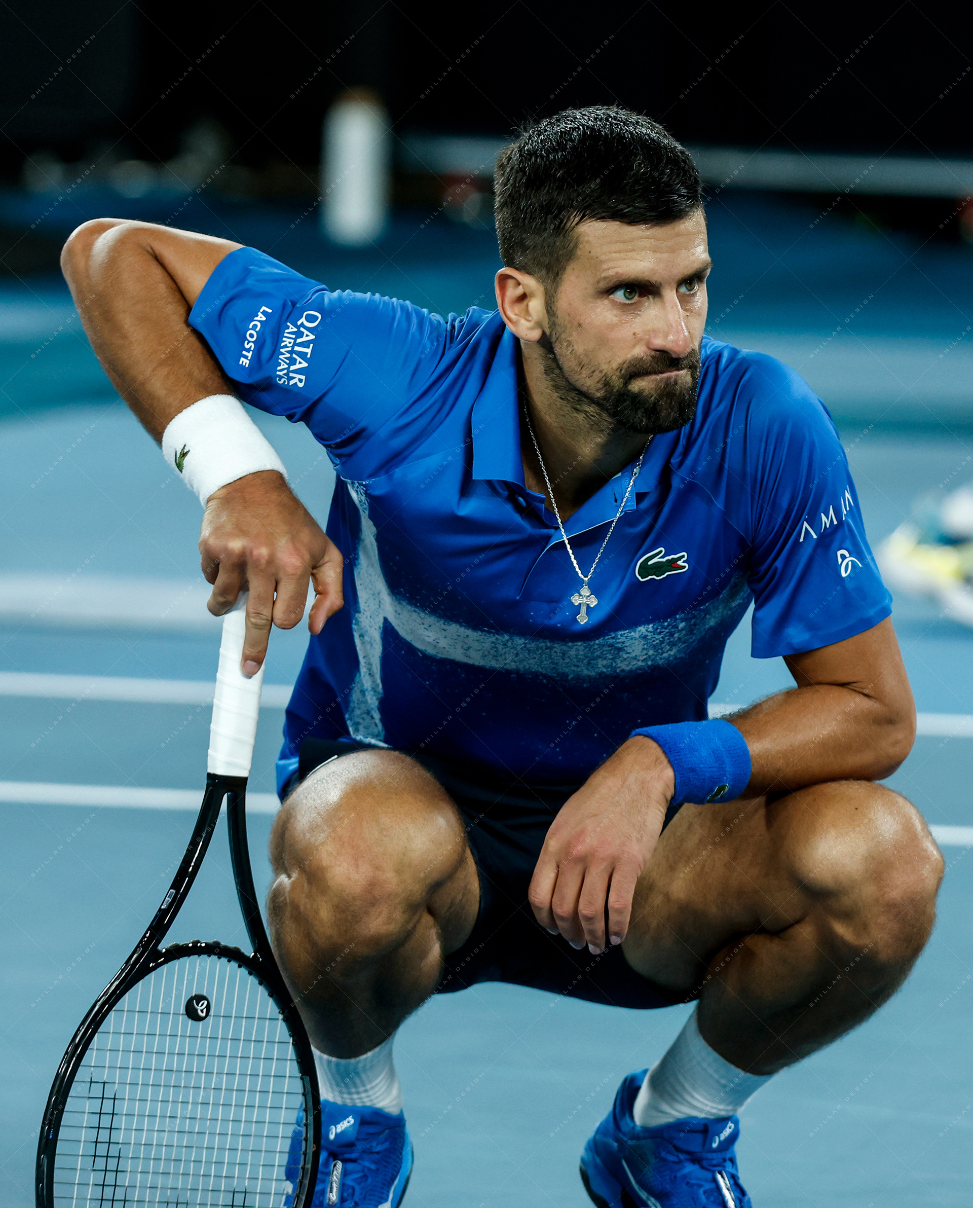 Novak Djokovic of Serbia, quarterfinal, Jan. 21, 2025
