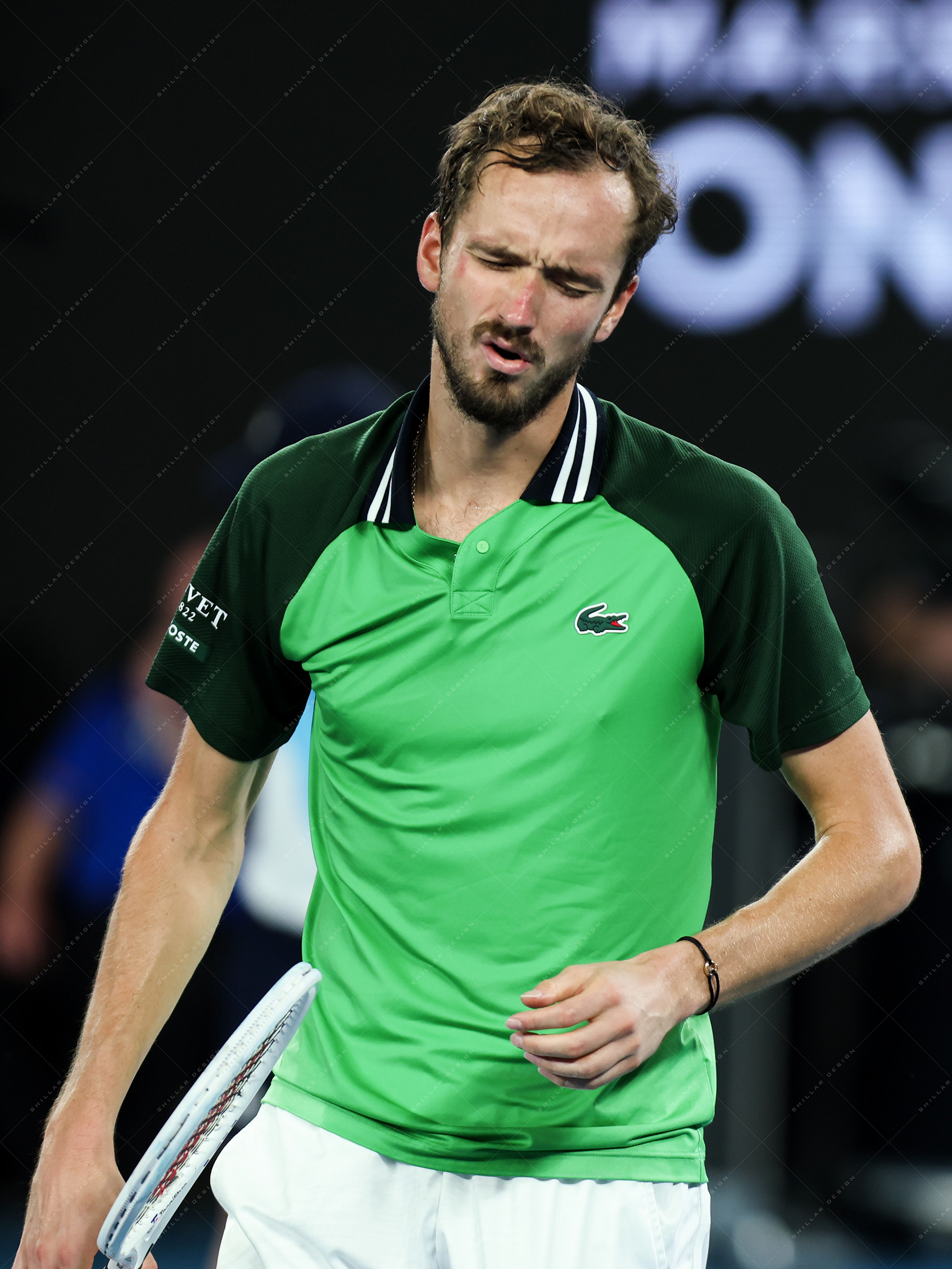 Daniil Medvedev of Russia, men's singles final, Jan. 28, 2024