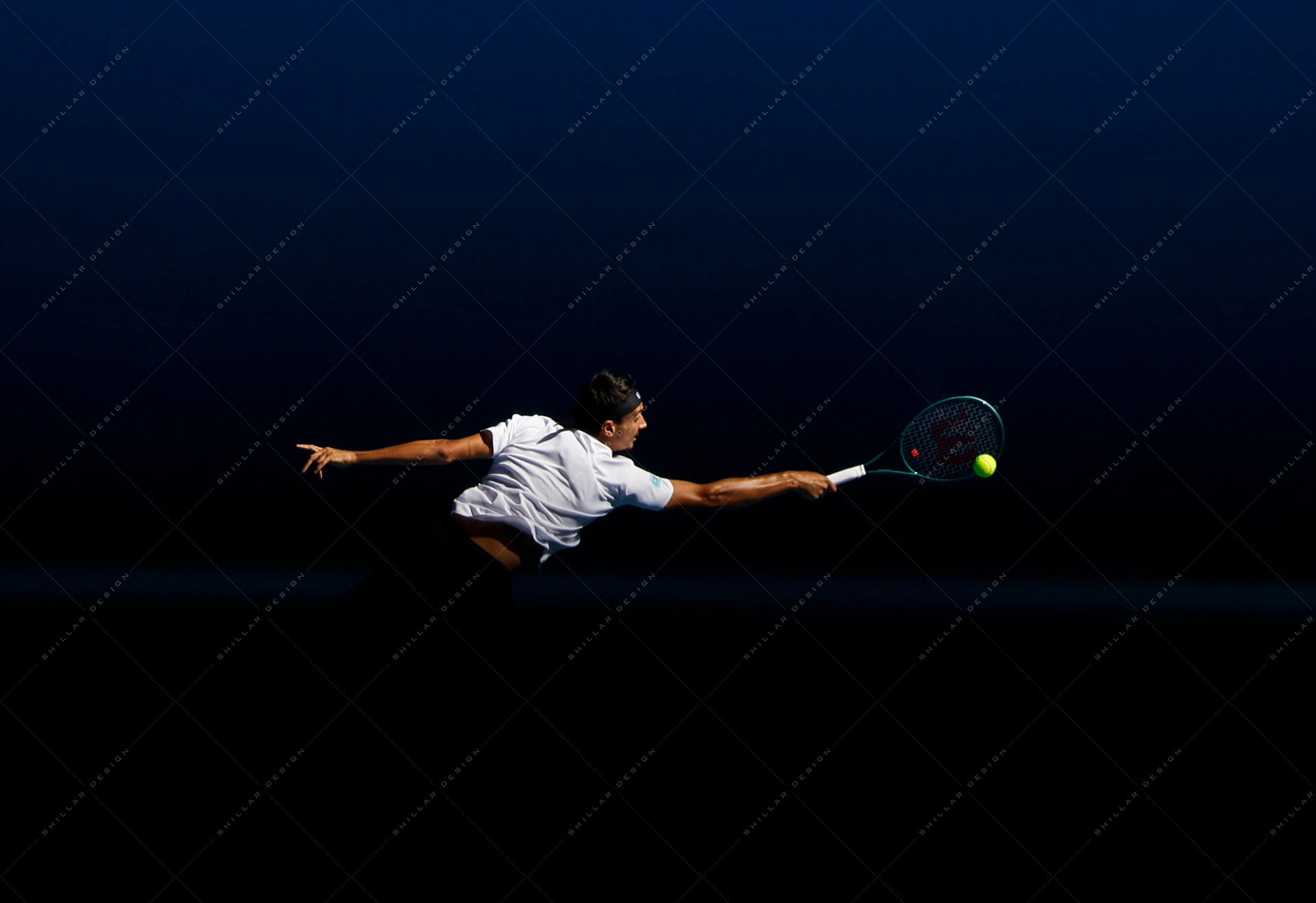 Lorenzo Sonego of Italy, quarterfinal, Jan. 22, 2025
