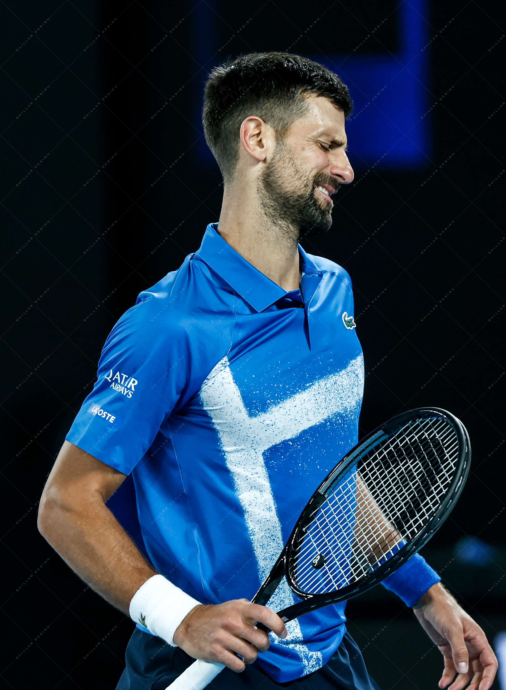 Novak Djokovic of Serbia, quarterfinal, Jan. 21, 2025