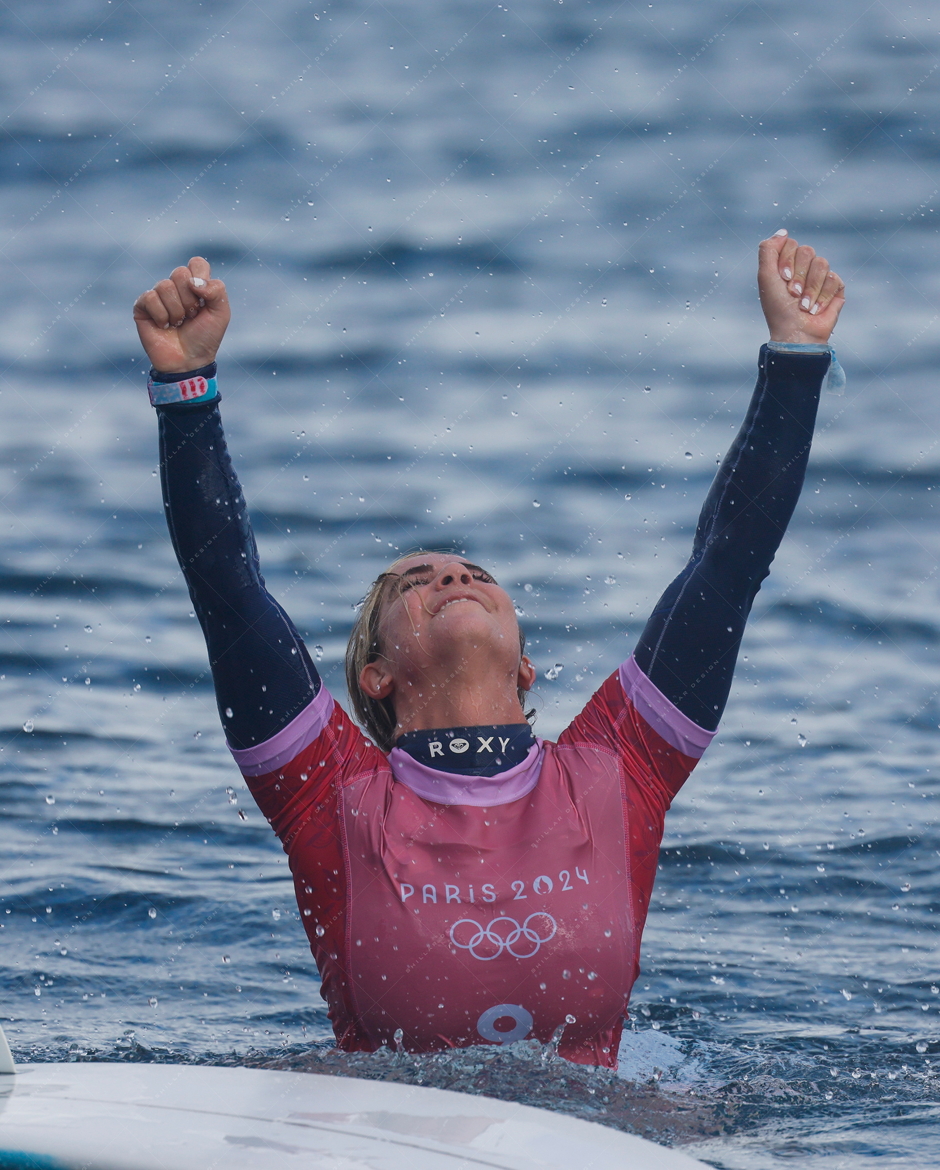 Caroline Marks the United States, gold medalist of women's surfing, Aug. 5, 2024