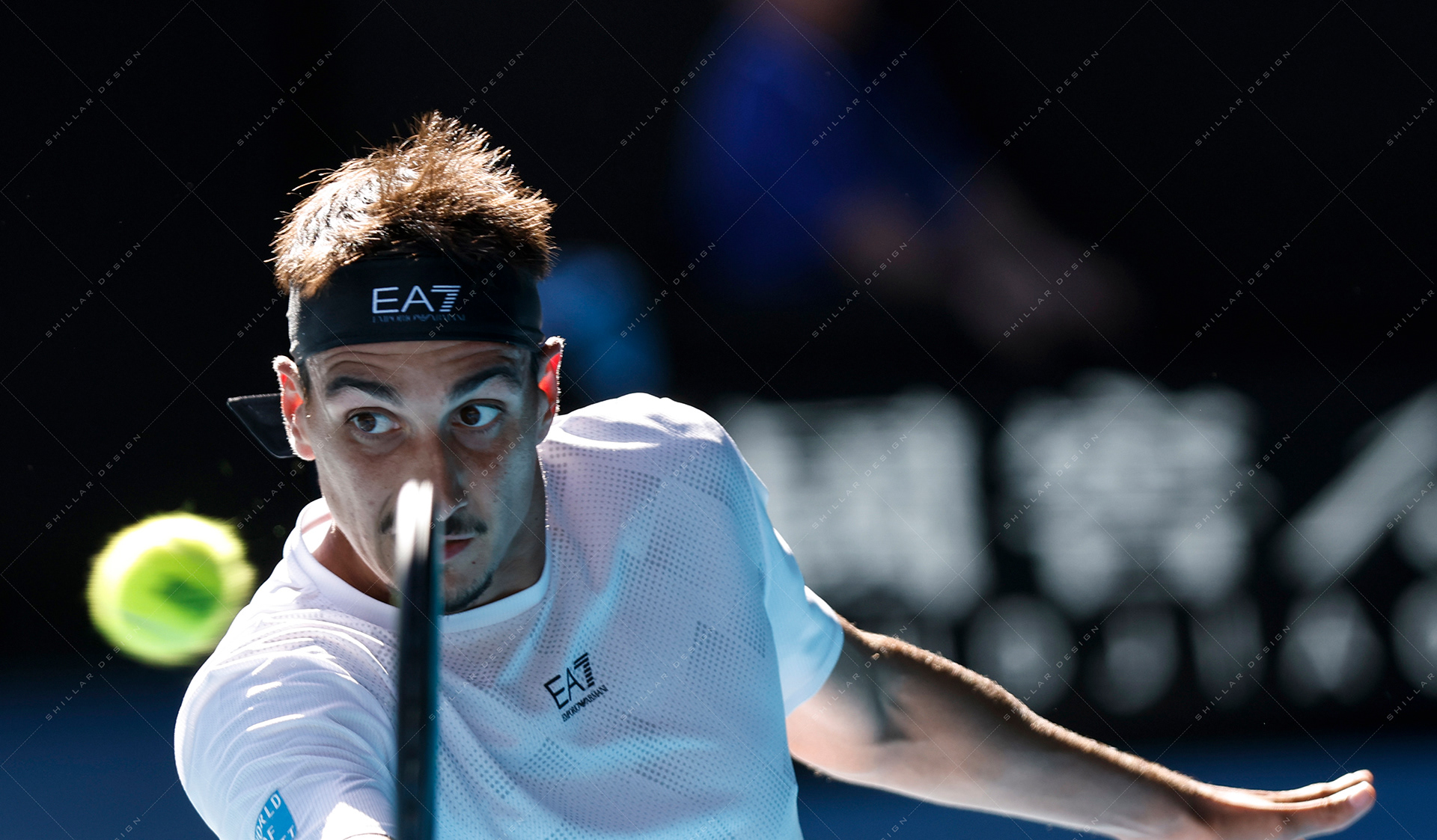 Lorenzo Sonego of Italy, quarterfinal, Jan. 22, 2025