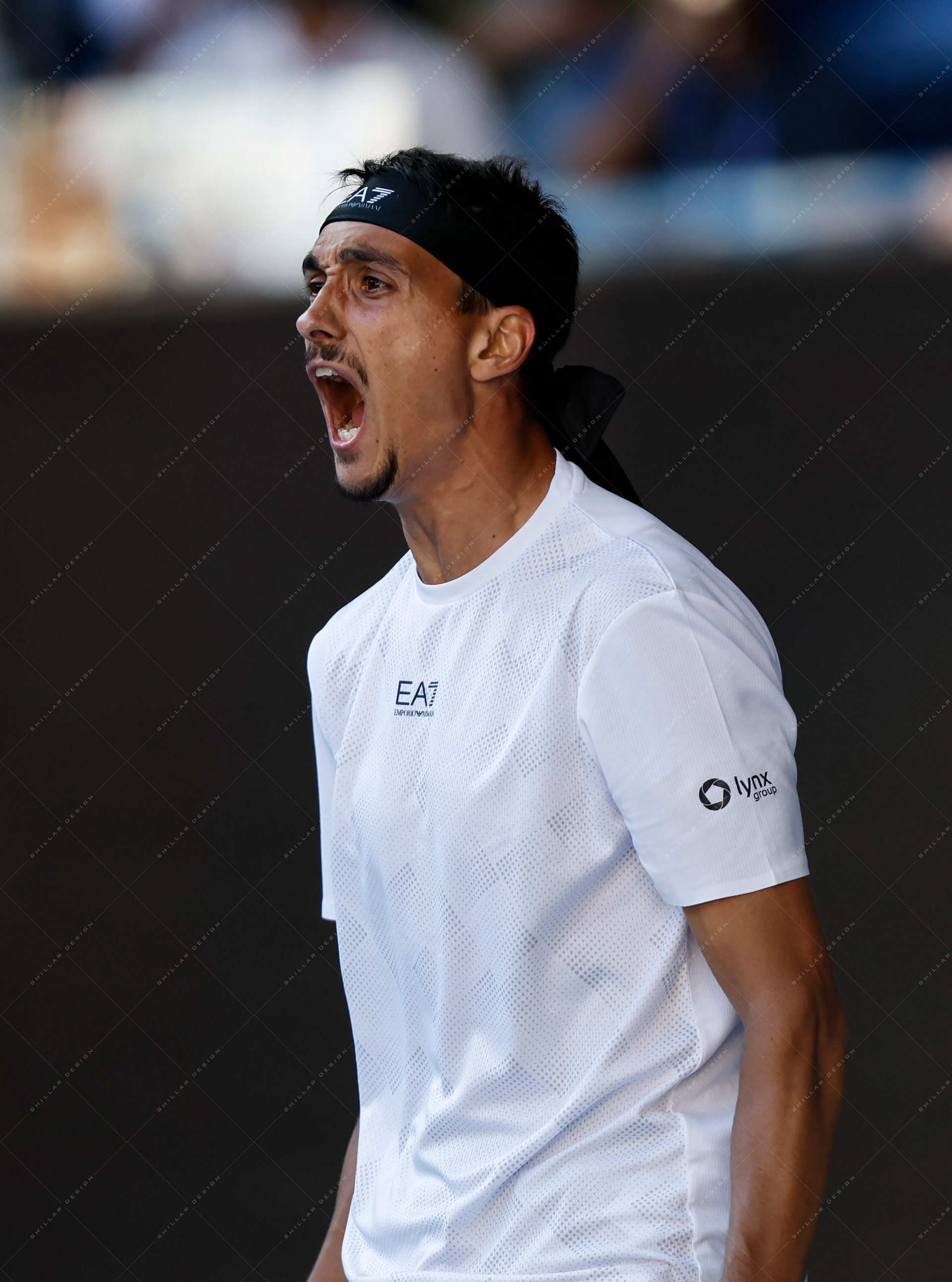 Lorenzo Sonego of Italy, quarterfinal, Jan. 22, 2025