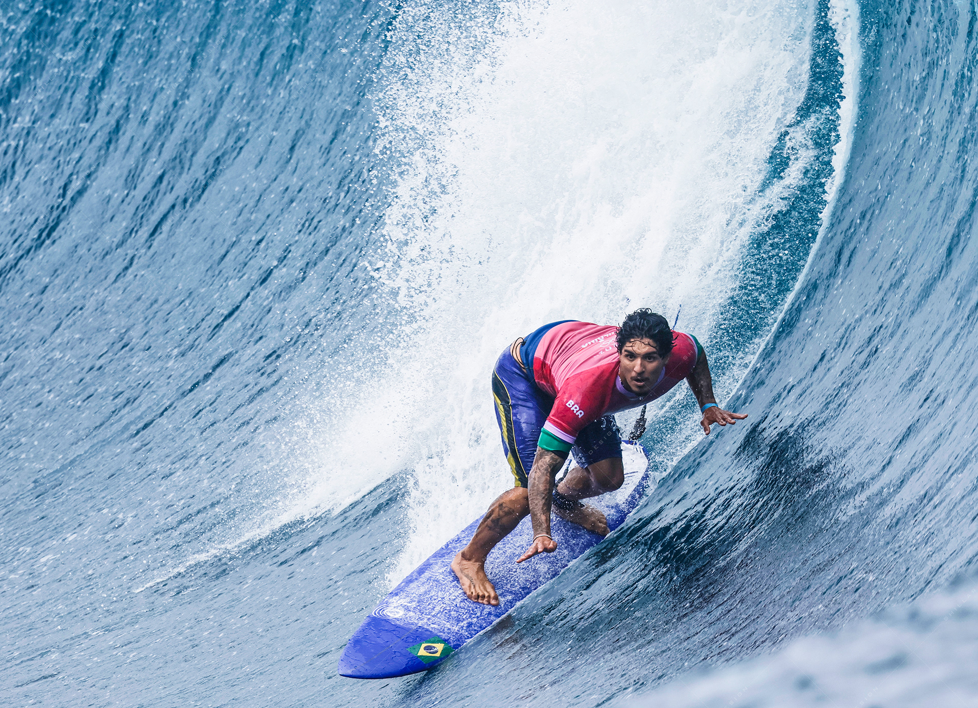 Gabriel Medina of Brazil, round 3 heat, July 29, 2024