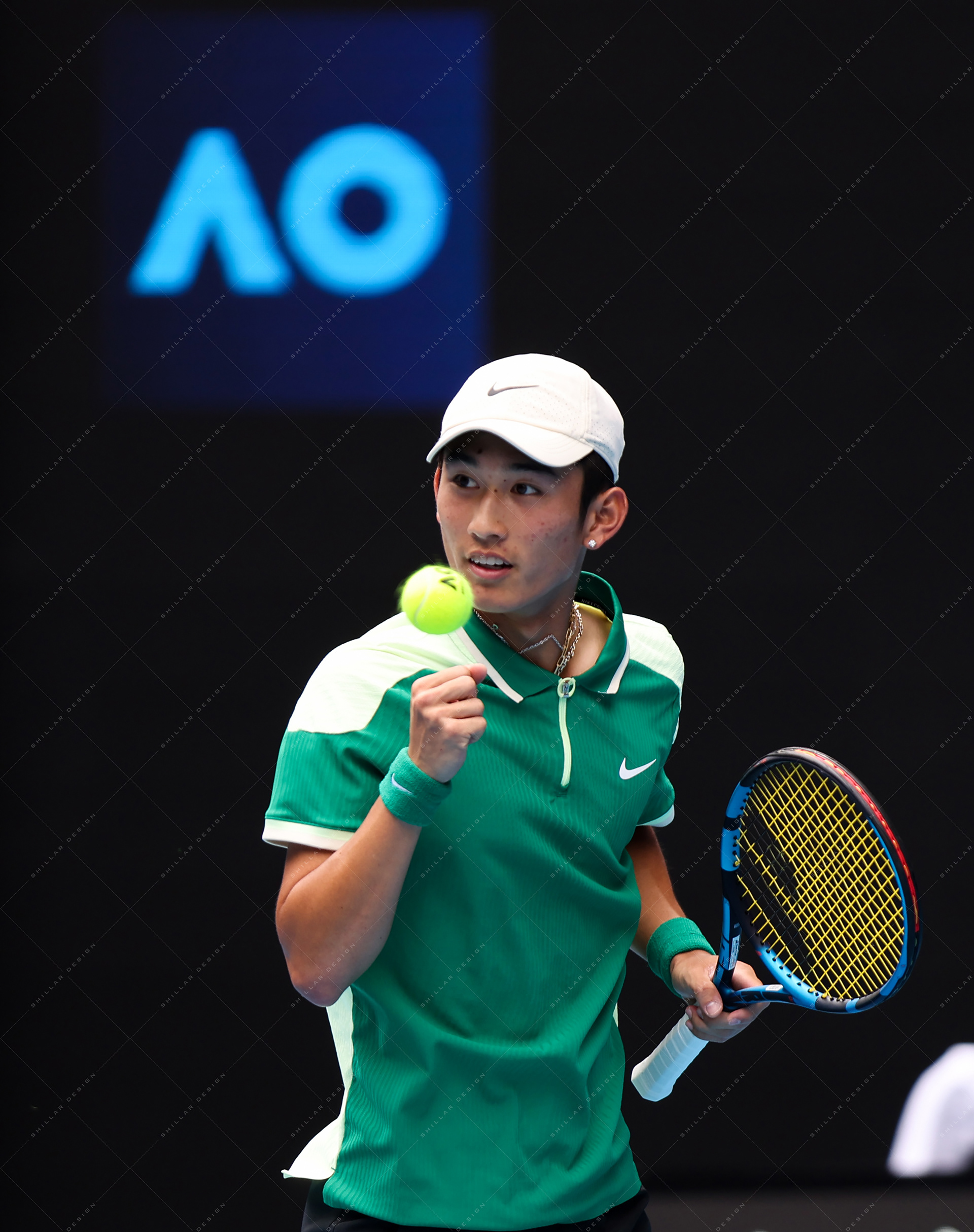 Shang Juncheng of China, 3rd round, Jan. 20, 2024