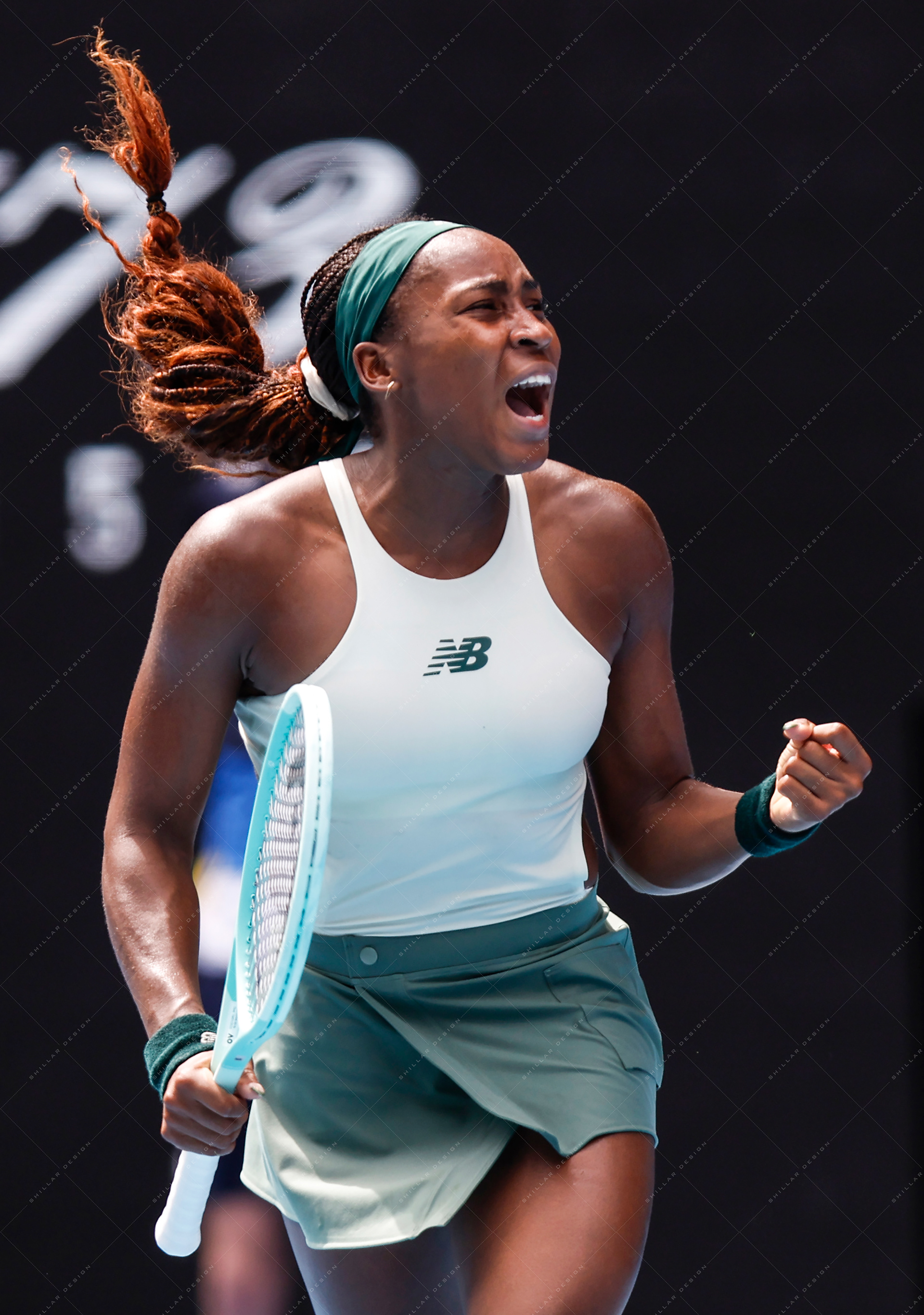 Coco Gauff of the United States, 4th round, Jan. 19, 2025