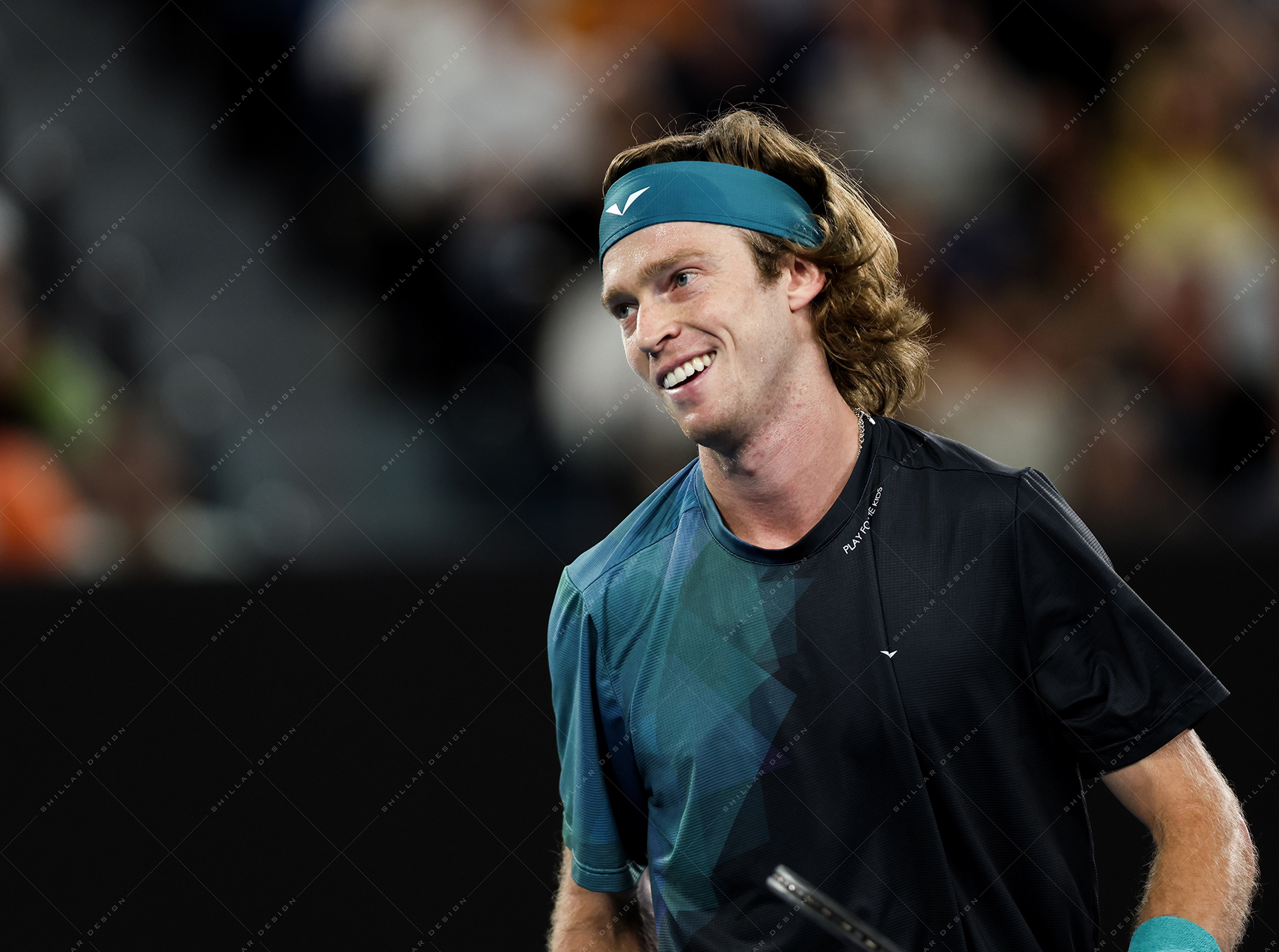 Andrey Rublev of Russia, quarterfinal, Jan. 23, 2024