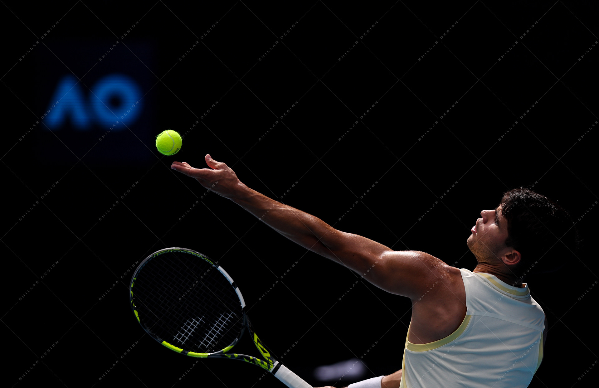 Carlos Alcaraz of Spain, 3rd round, Jan. 20, 2024