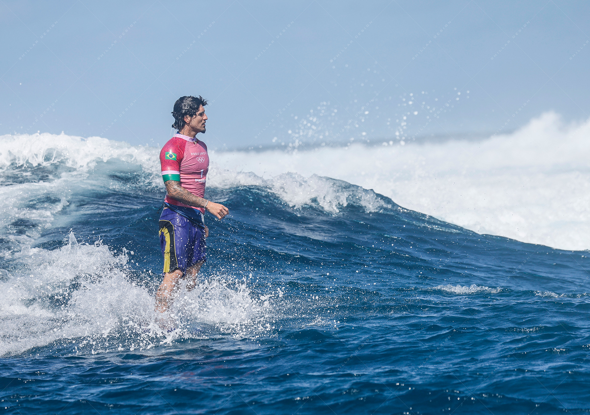 Gabriel Medina of Brazil, quarterfinals, Aug. 1, 2024