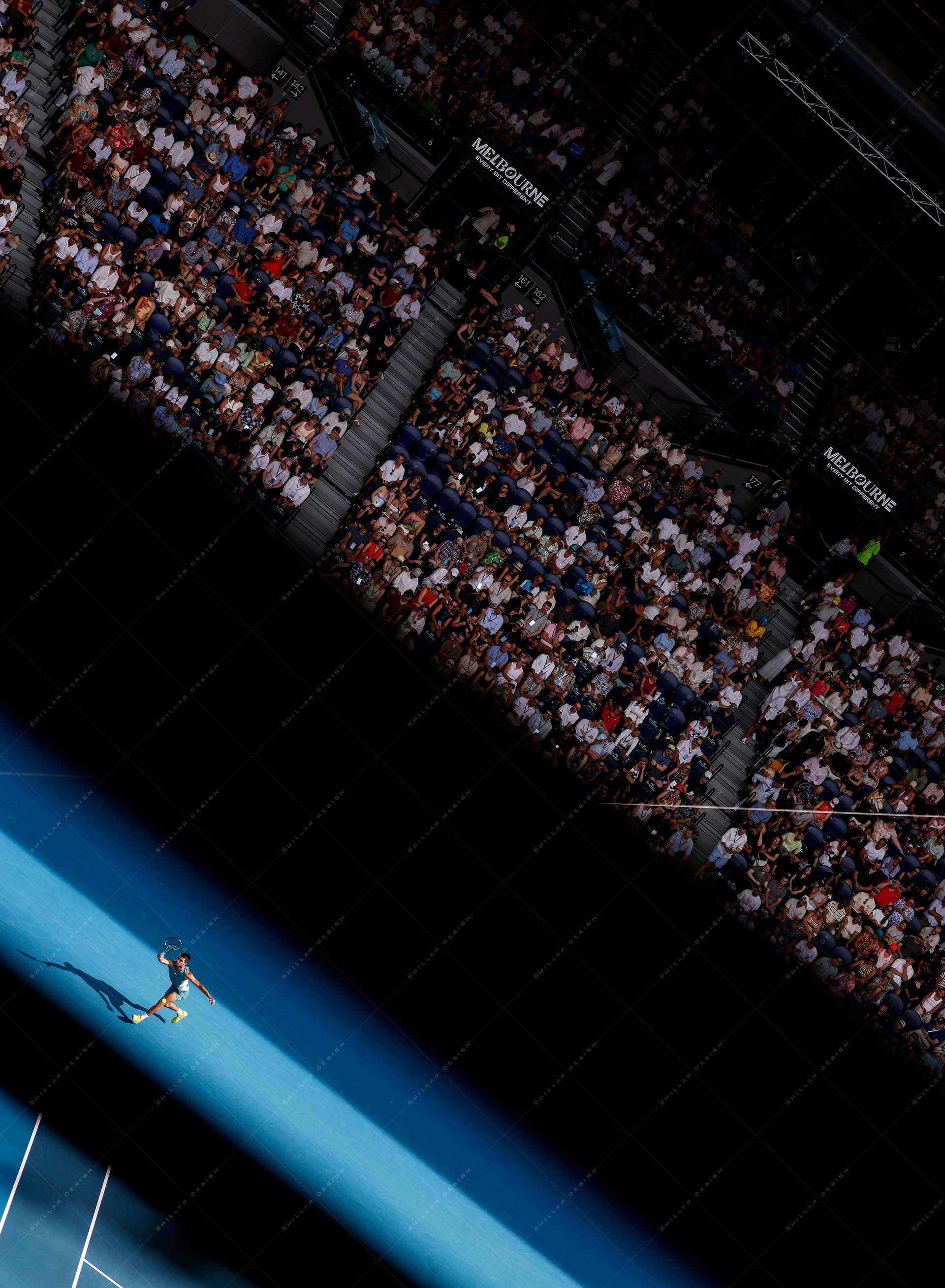 Carlos Alcaraz of Spain, 4th round, Jan. 19, 2025