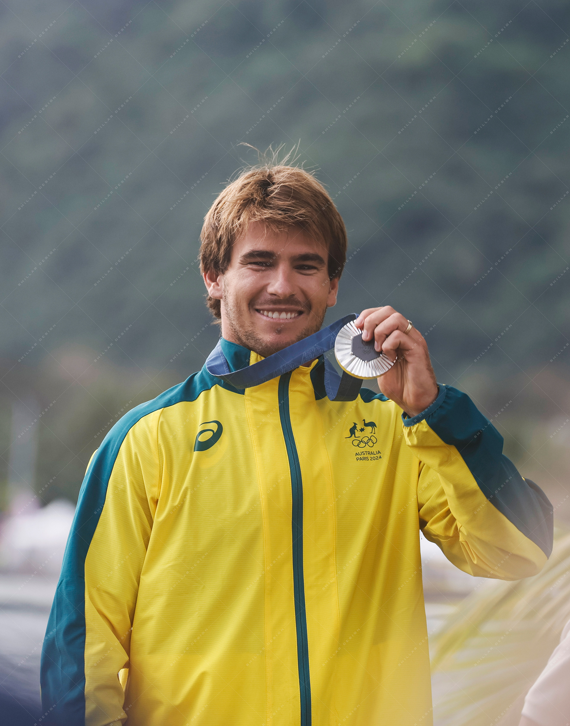 Jack Robinson of Australia, silver medalist of men's surfing, Aug. 5, 2024
