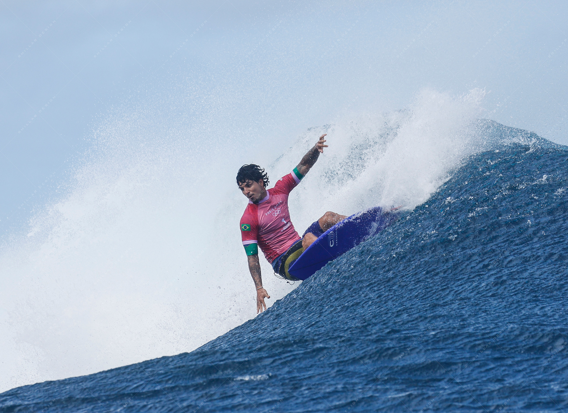 Gabriel Medina of Brazil, semifinals, Aug. 5, 2024