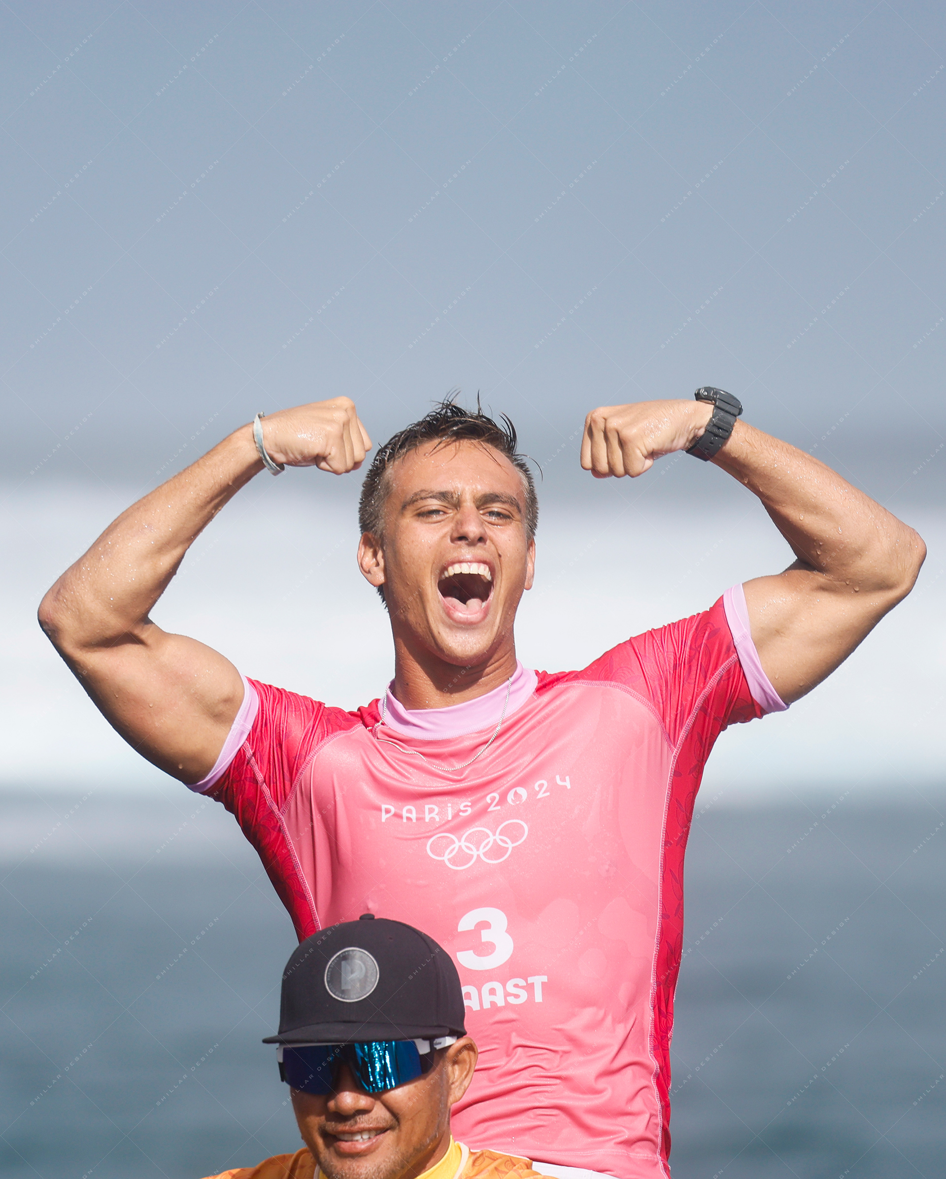 Kauli Vaast of France, gold medalist of men's surfing, Aug. 5, 2024