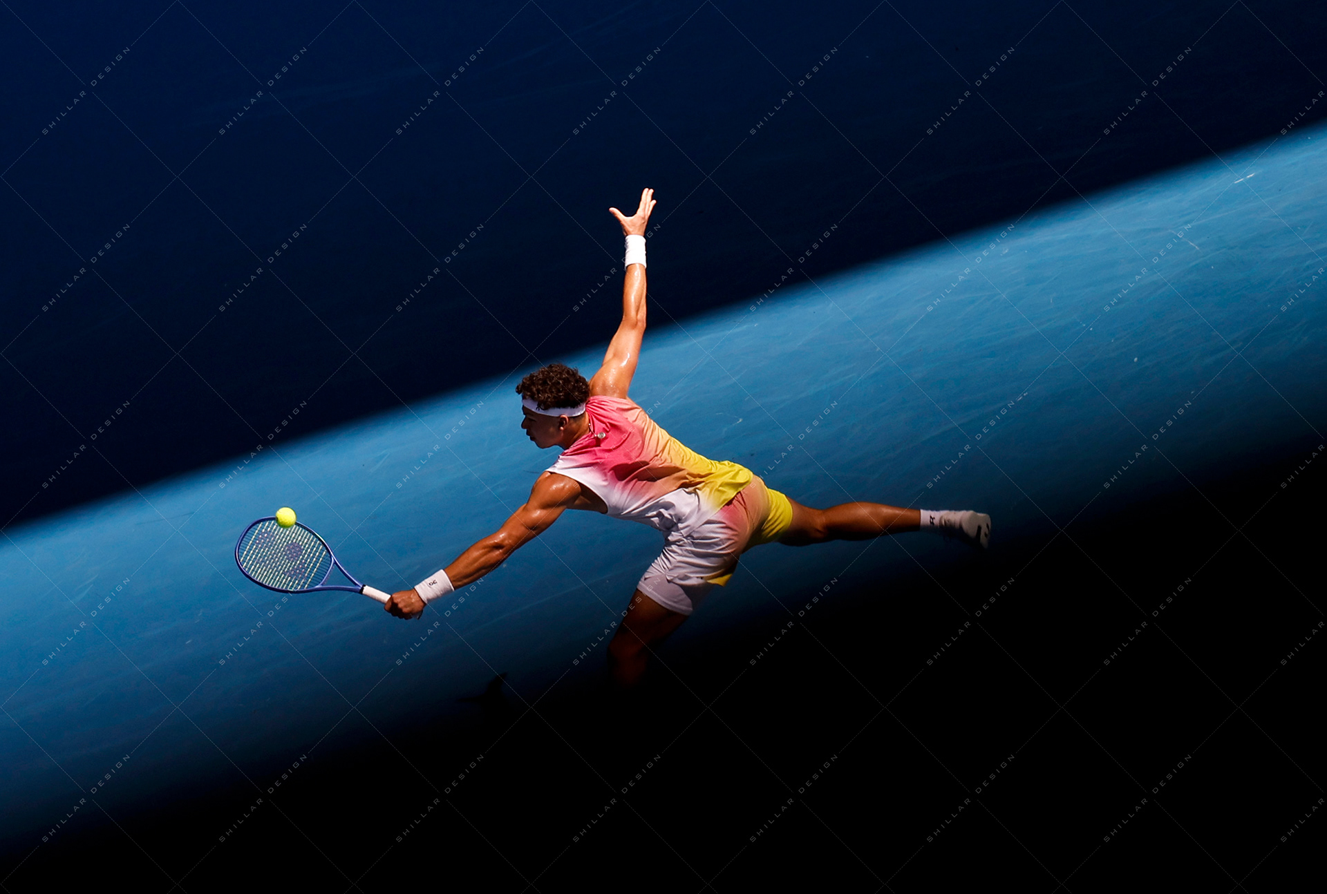 Ben Shelton of the United States, quarterfinal, Jan. 22, 2025