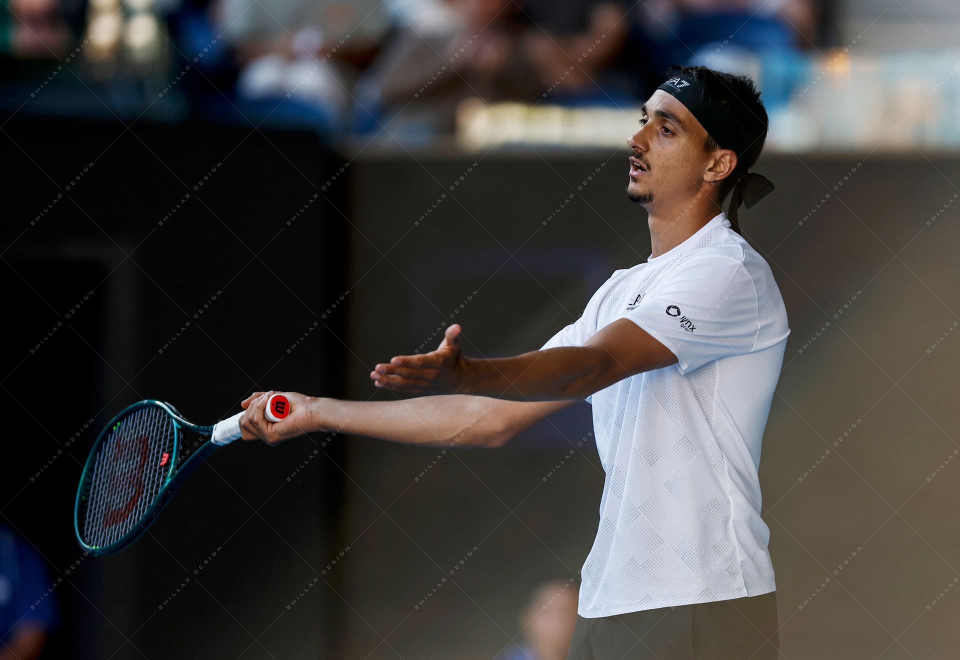 Lorenzo Sonego of Italy, quarterfinal, Jan. 22, 2025