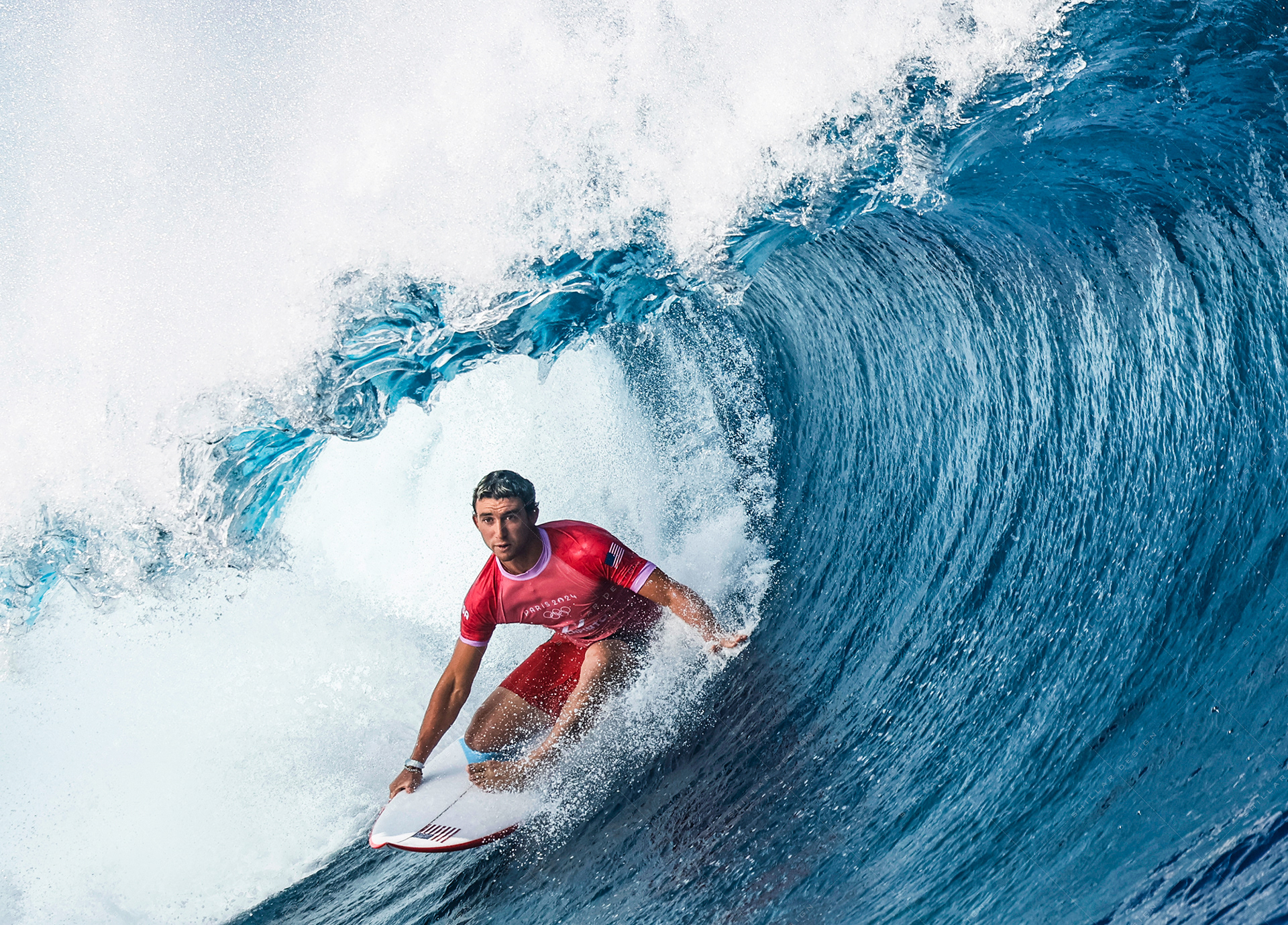 Griffin Colapinto of the United States, round 3 heat, July 29, 2024