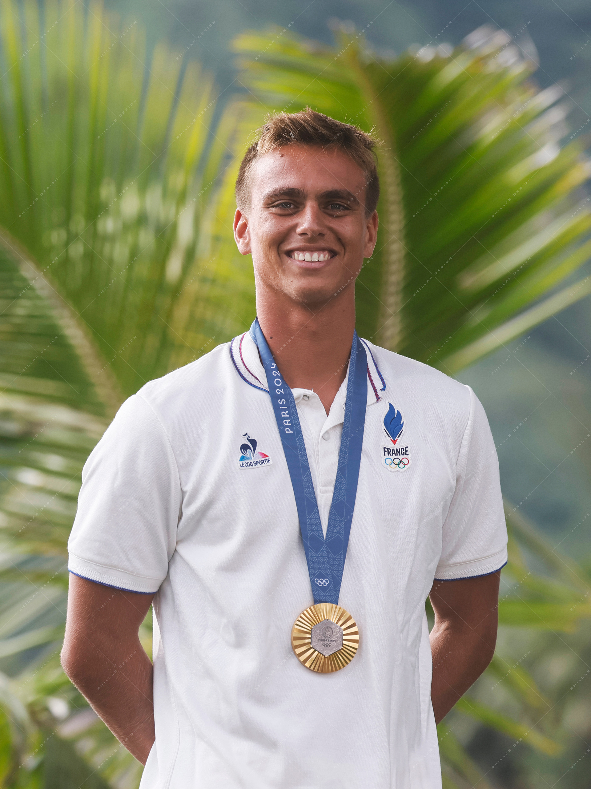 Kauli Vaast of France, gold medalist of men's surfing, Aug. 5, 2024