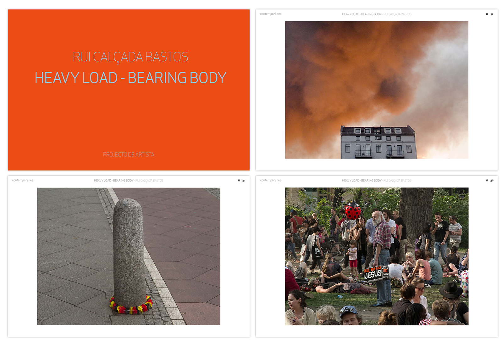 Contemporanea art magazine layouts