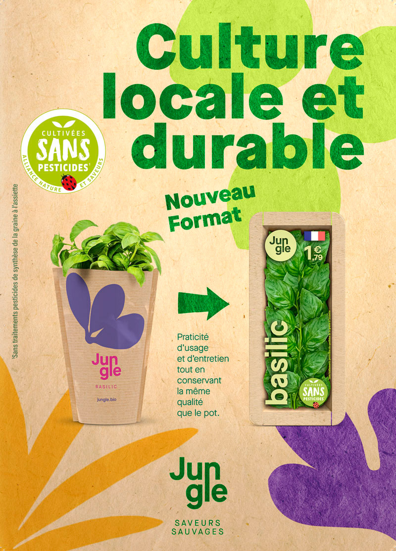 Jungle poster "nouveau Format" cut herbs