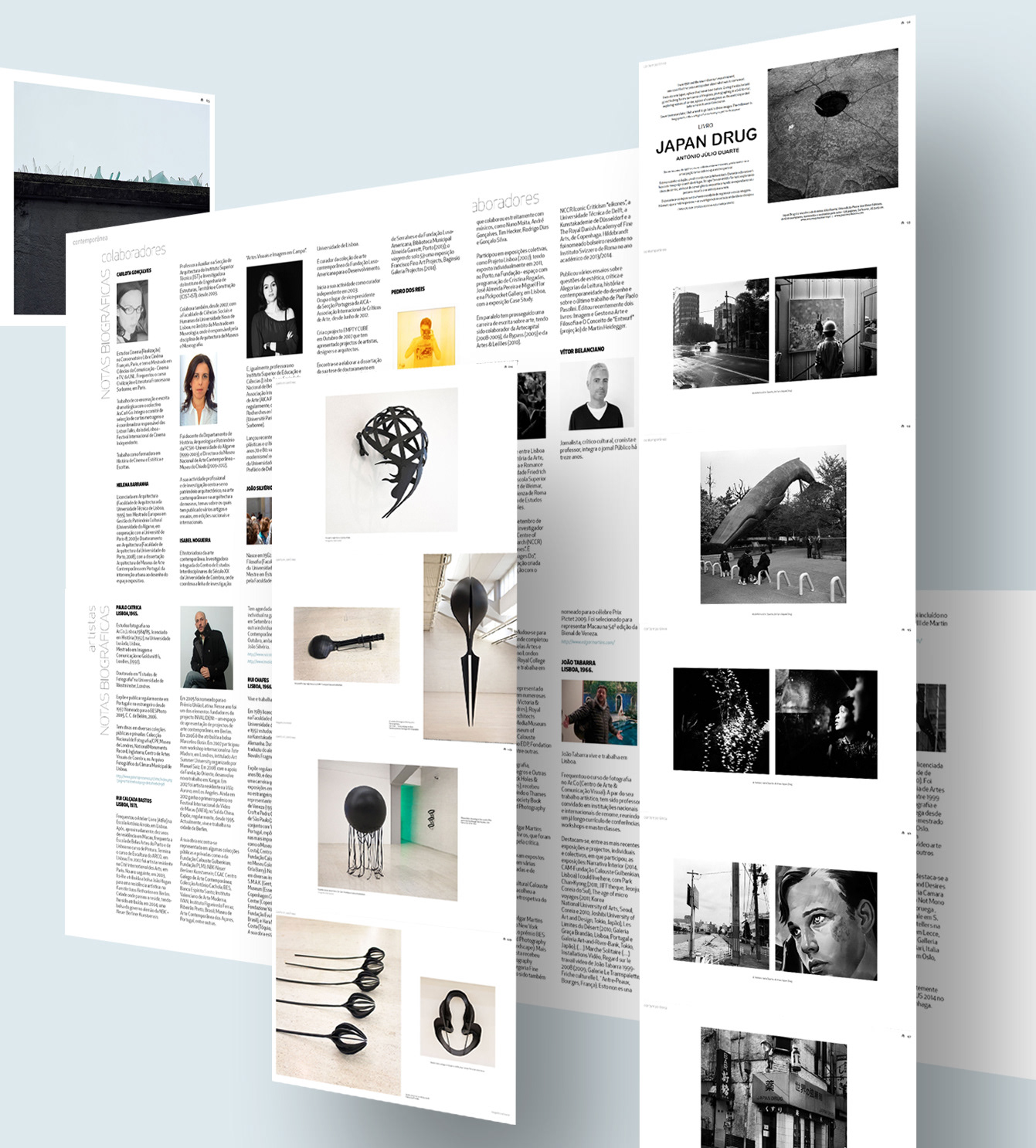 Contemporanea art magazine layouts
